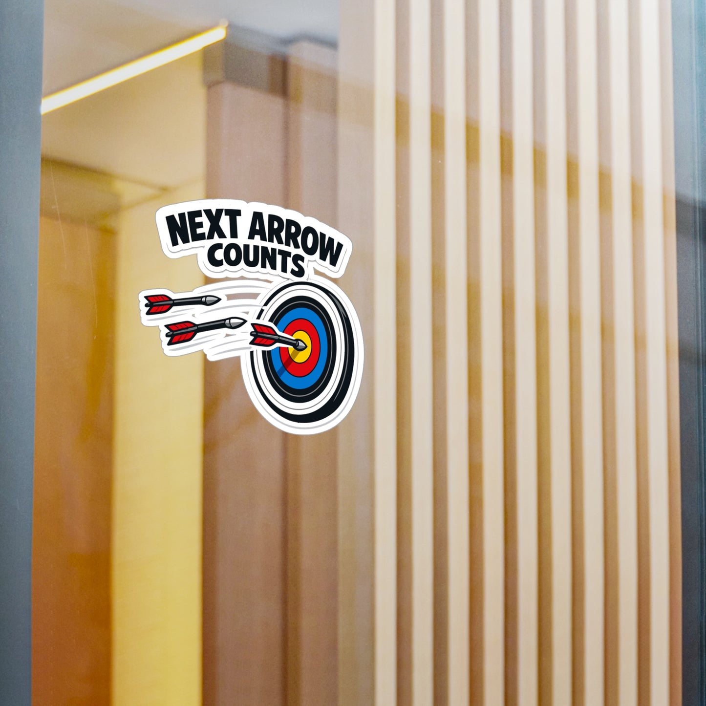 Archery Sticker Next Arrow Counts Vinyl Waterproof Decals for Laptop Water Bottle, Archer Hunting Shoot Gear