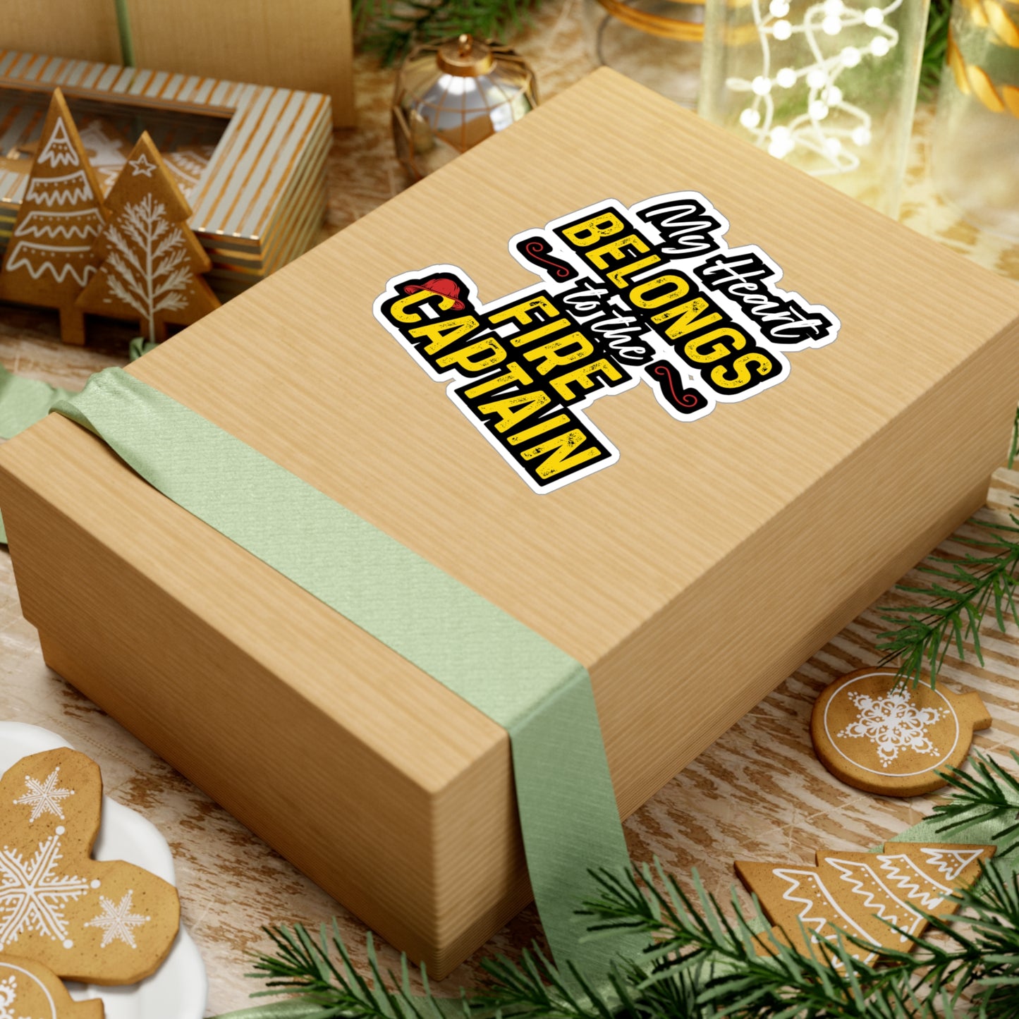 My Heart Belongs to the Fire Captain | Firefighter Sticker | Fire chief Decals | Firefighter Gift