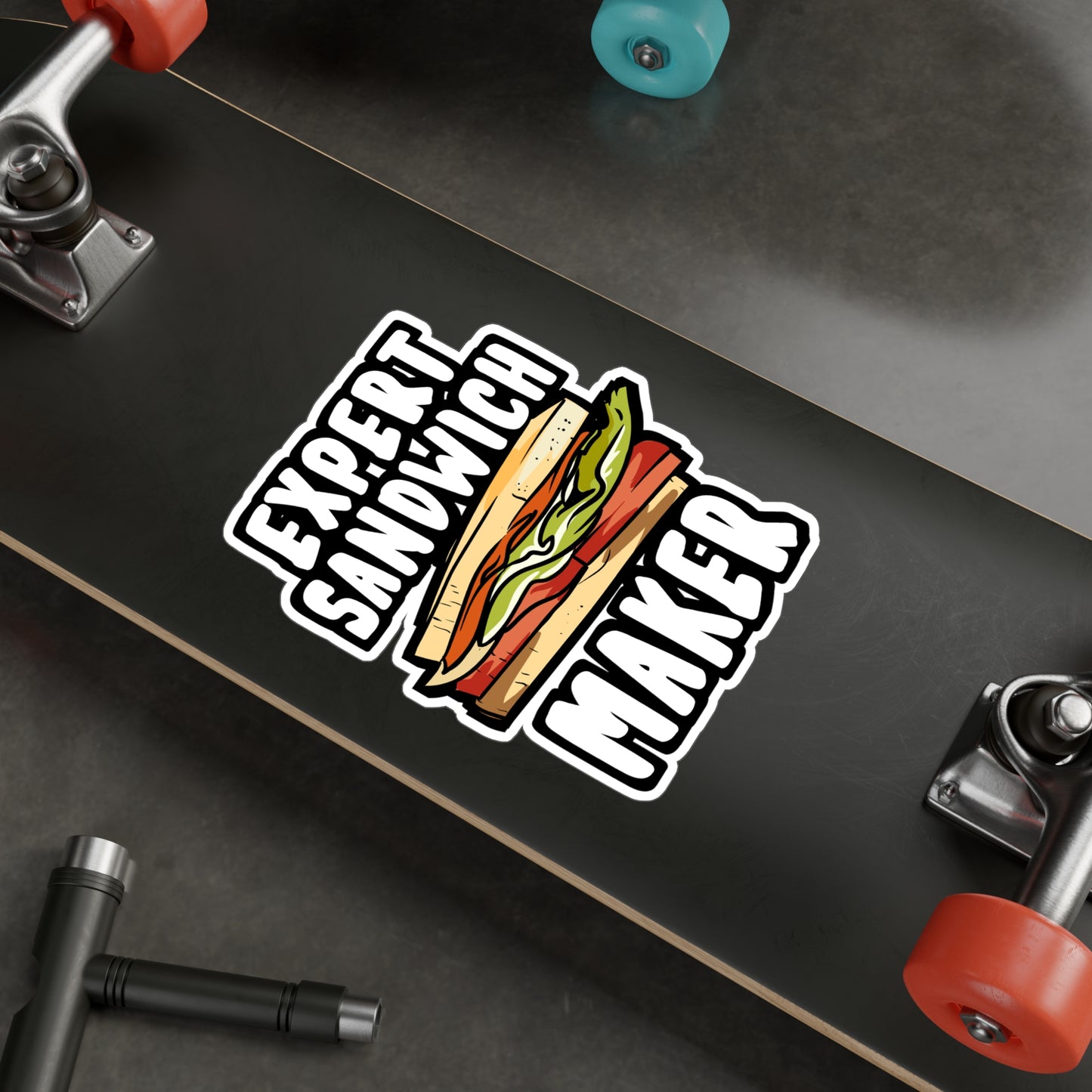 Expert Sandwich Maker - Hoagies Sticker for Laptop Sticker. Water Bottle Sticker, Vinyl Deli Decal - Hoagies Gift