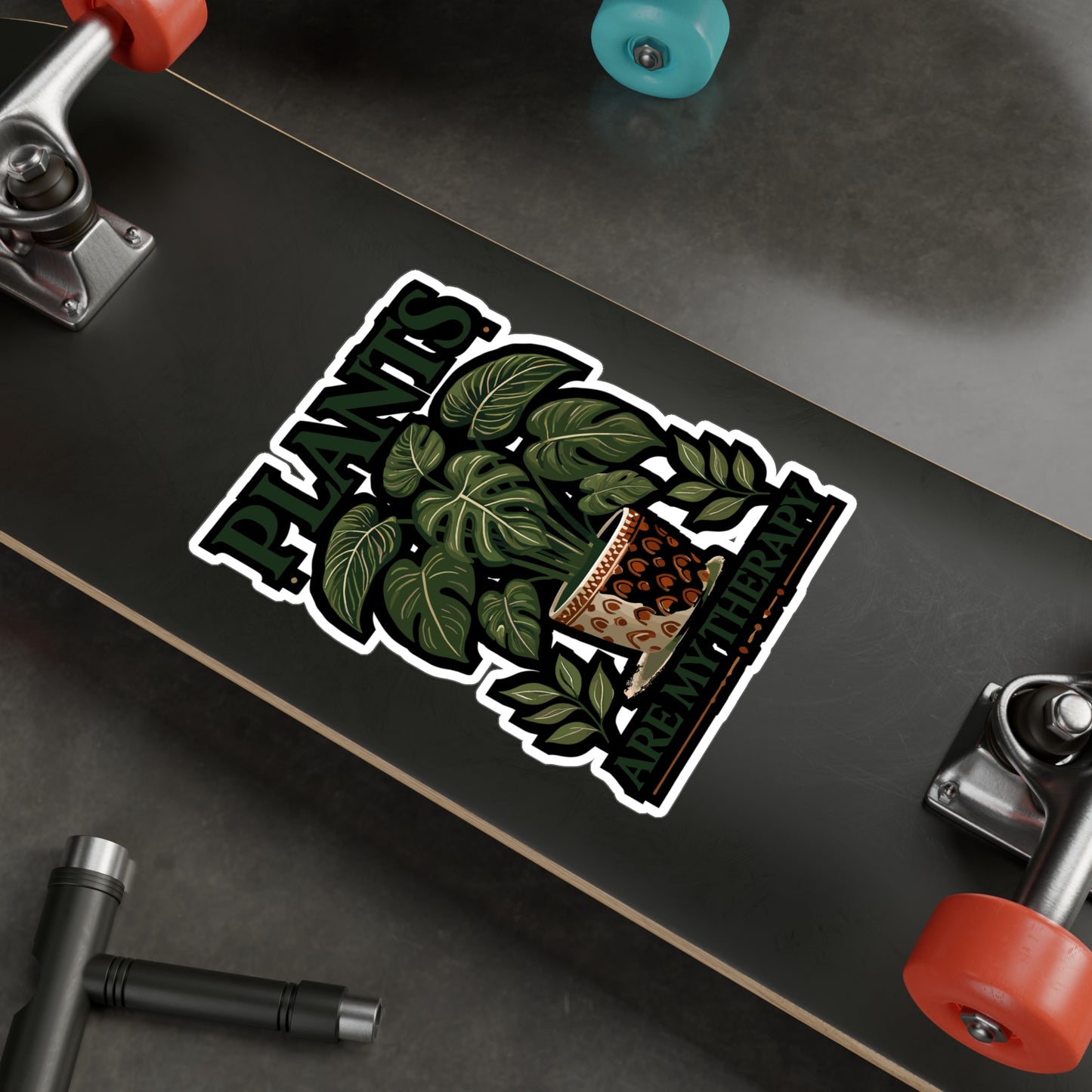 Plants Are My Therapy - Plants therapy Sticker for Laptop Sticker. Water Bottle Sticker, Vinyl Plant lovers Decal - Plants therapy Gift