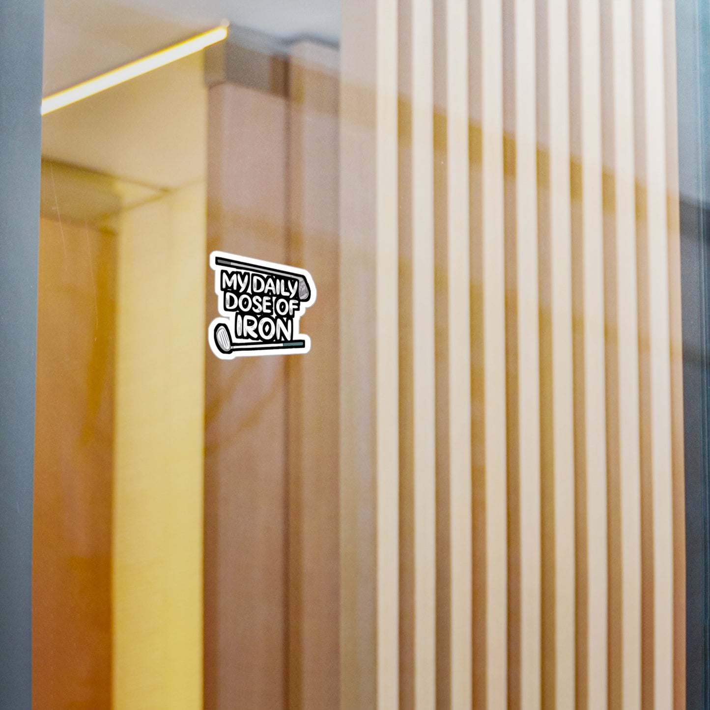 My Daily Dose of Iron - Golf Sticker for Car Window Laptop Sticker. Water Bottle Sticker, Vinyl Golfer Decal, Hole Sticker - Golf Gift