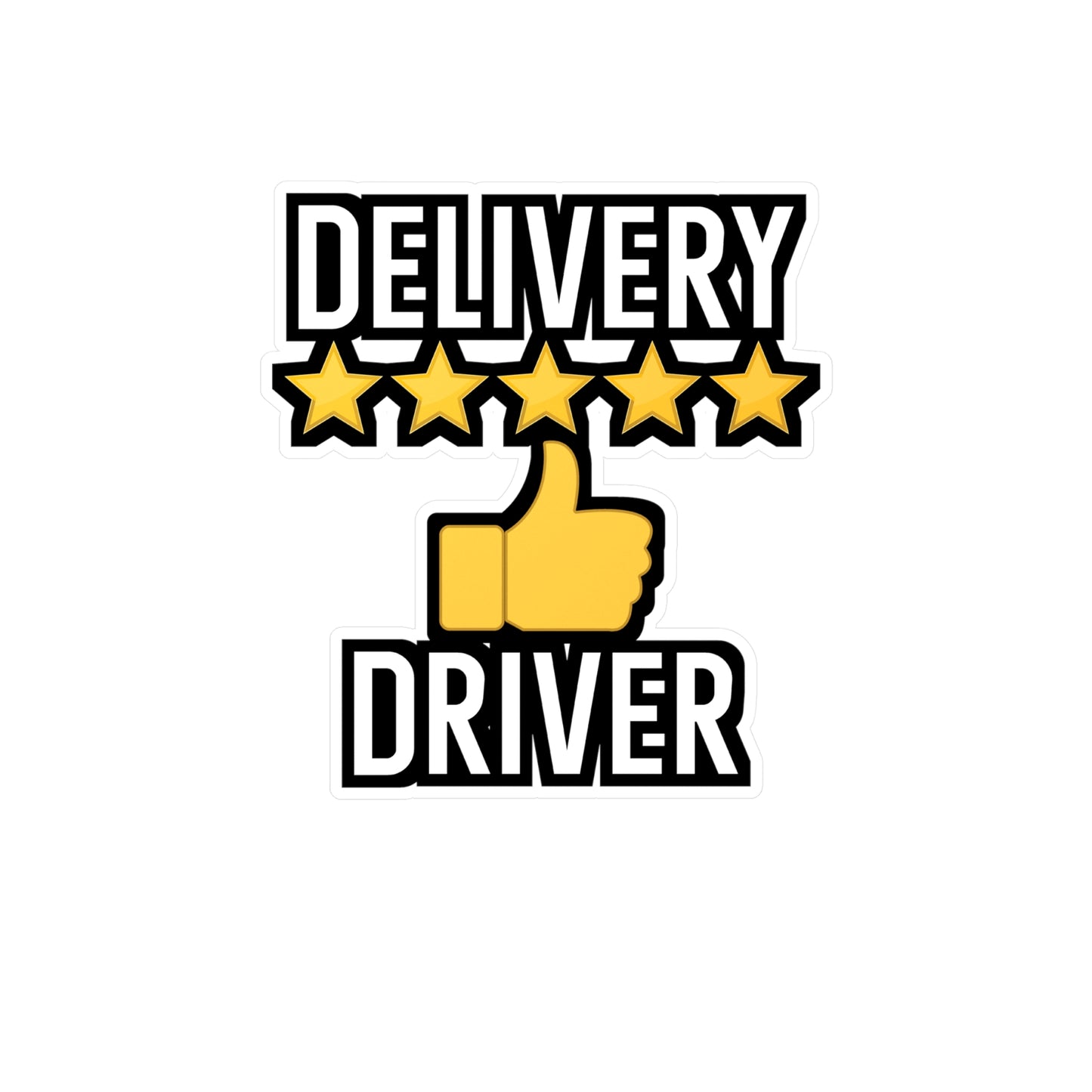 Delivery Driver - Stamp Sticker for Wall, Laptop, Window, Truck, Car Stamp Gift Vinyl Mail Decal Sticker