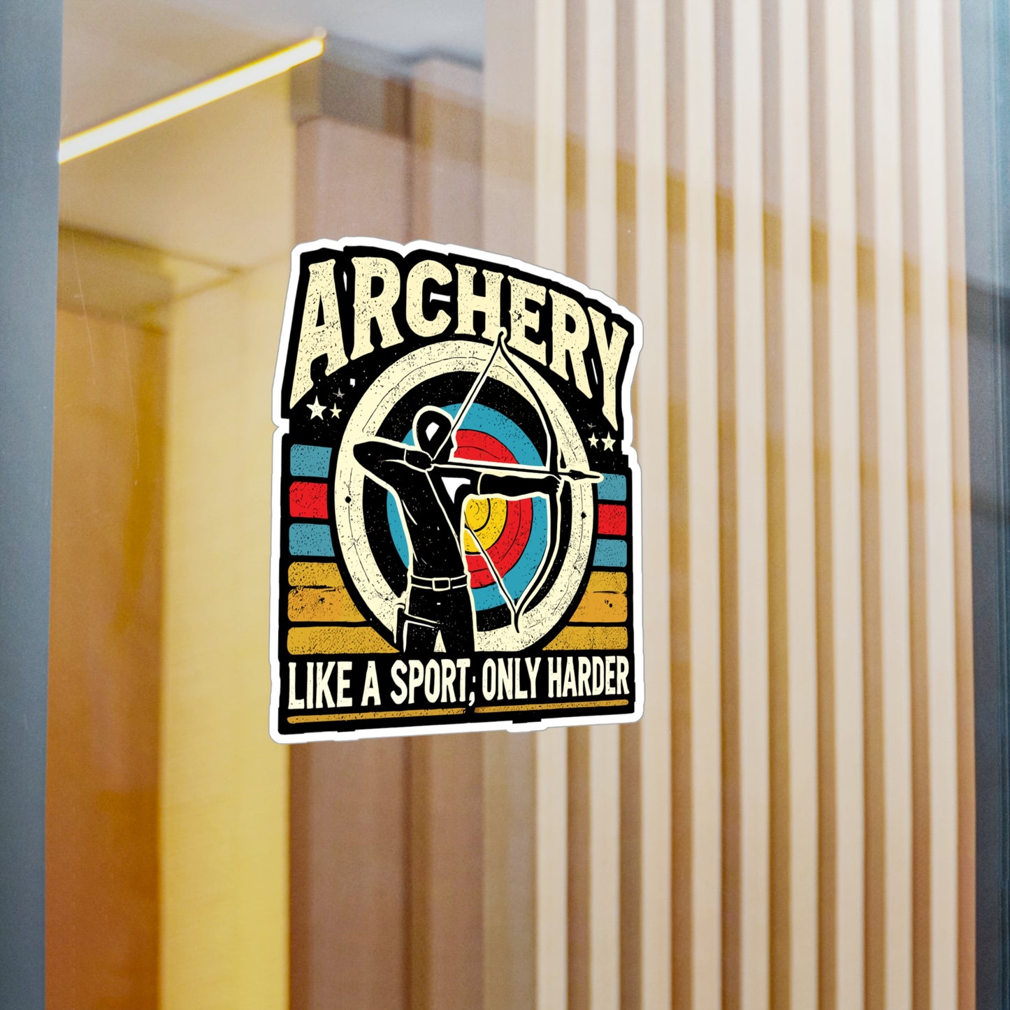 Archery Like A Sport Only Harder - Archery Sticker for Laptop Sticker. Water Bottle Sticker, Vinyl Archer Decal - Archery Gift