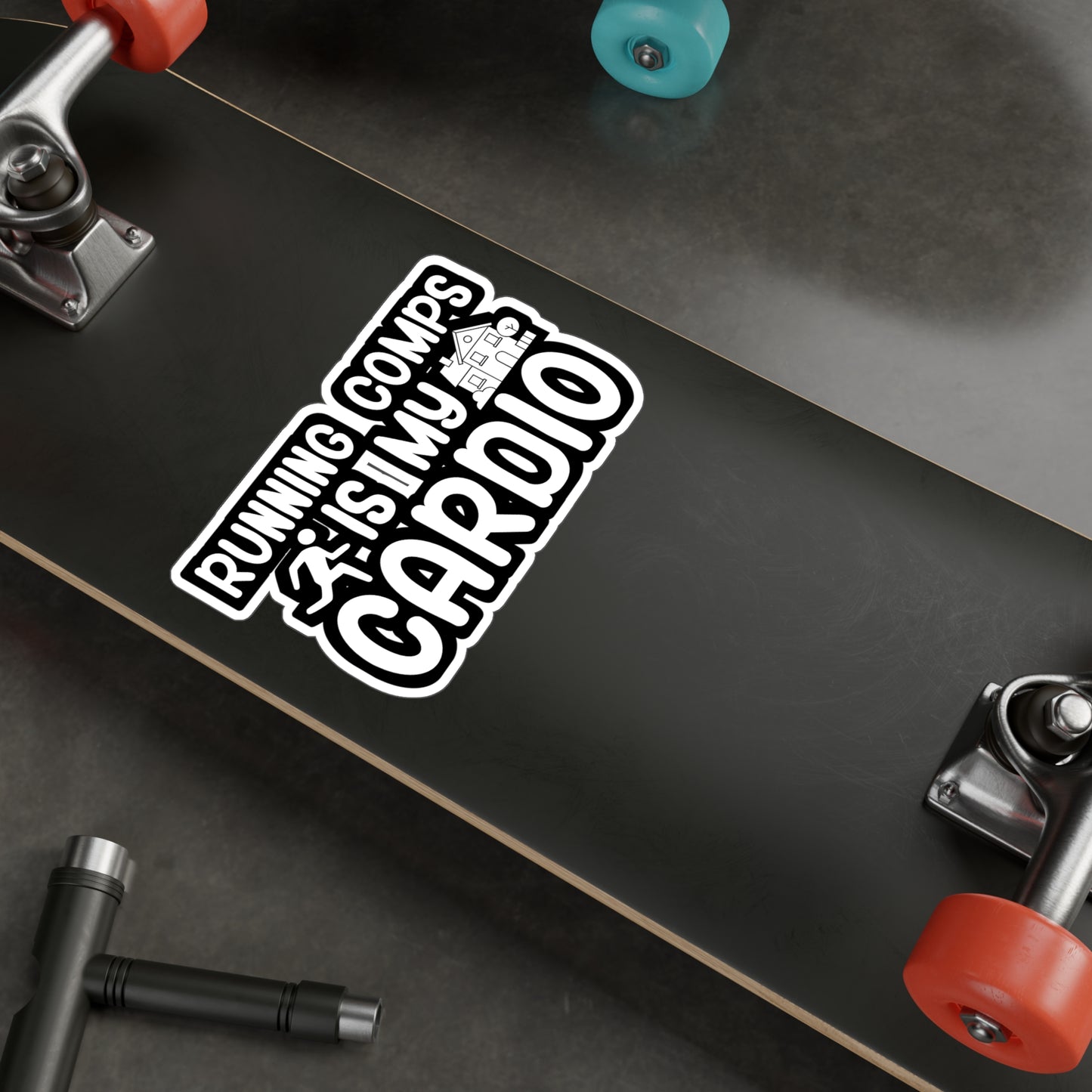 Running comps is my cardio - Real estate Sticker for Wall, Laptop, Window, Truck, Car Real estate Gift Vinyl Real estate agent Decal Sticker