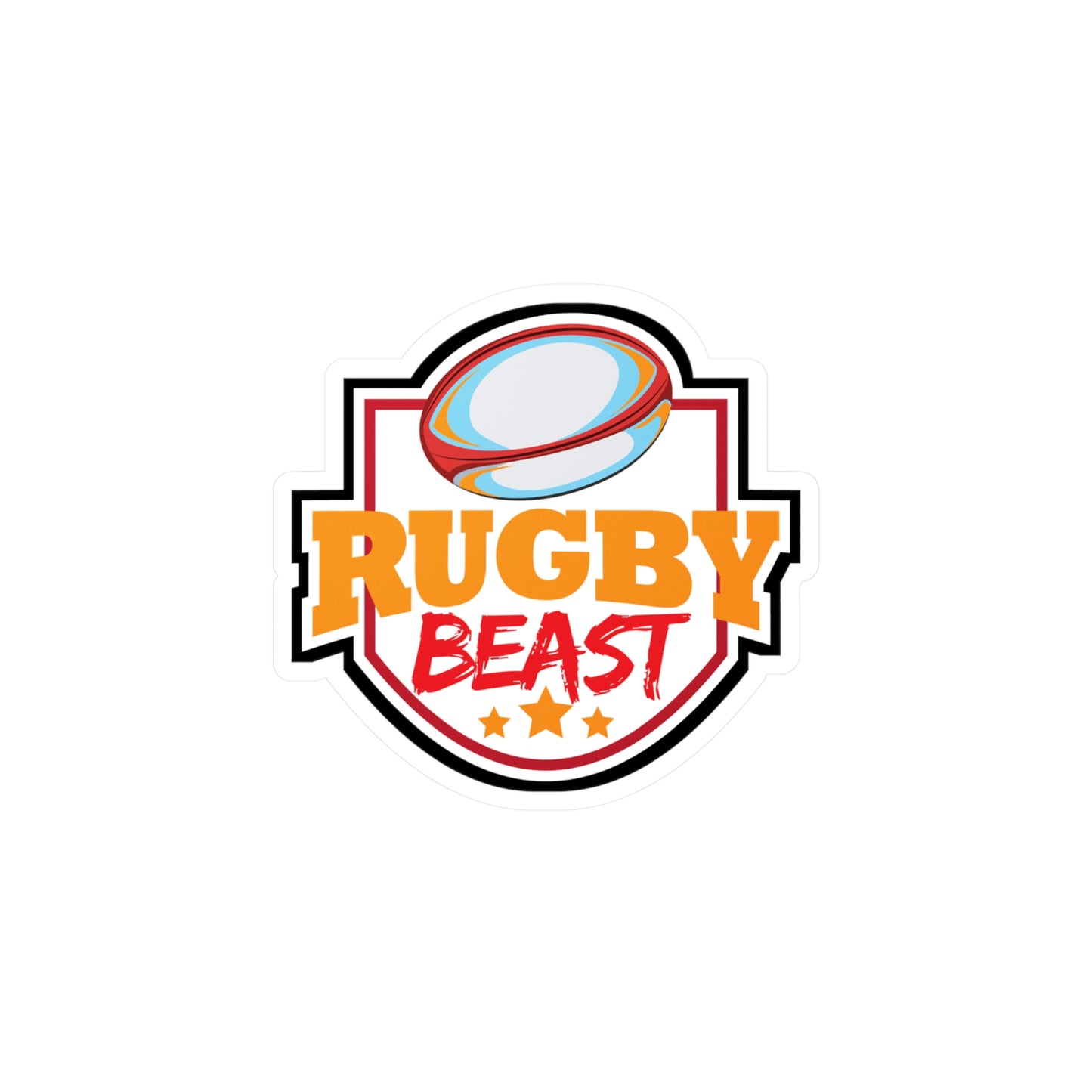 Rugby Player - Rugby player Sticker for Laptop Sticker. Water Bottle Sticker, Vinyl Quote Decal - Rugby player Gift