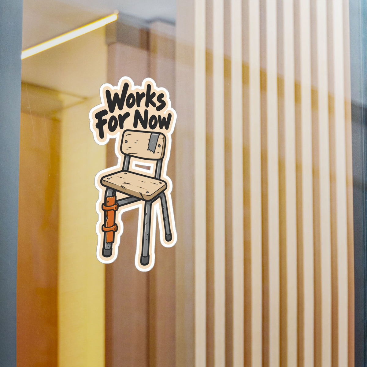 Upcycling Sticker – Works For Now Art for Sustainability and Recycling Fans, Decals for Laptop or Water Bottle