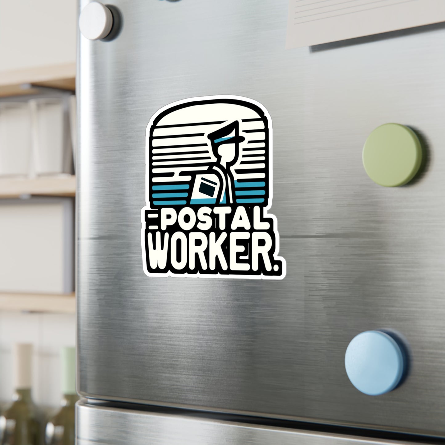 Postal Worker - Postal worker Sticker for Laptop Sticker. Water Bottle Sticker, Vinyl Funny postal worker Decal - Postal worker Gift