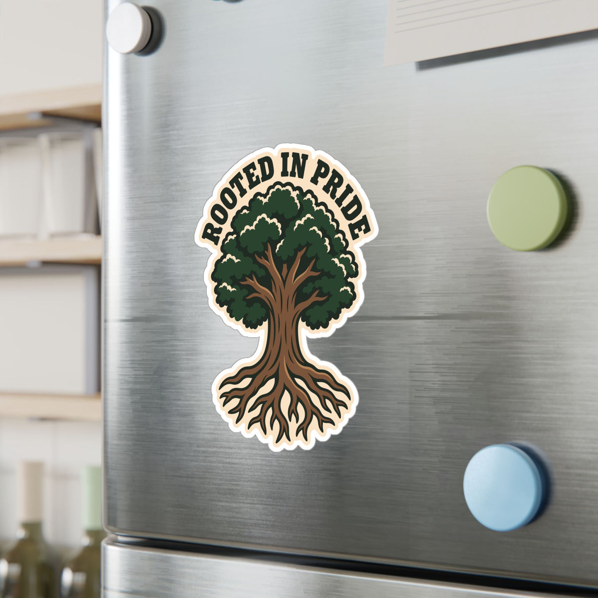 Tree Sticker - Rooted in Pride Design, Tree Worker and Branch Manager Decals for Laptop or Water Bottle