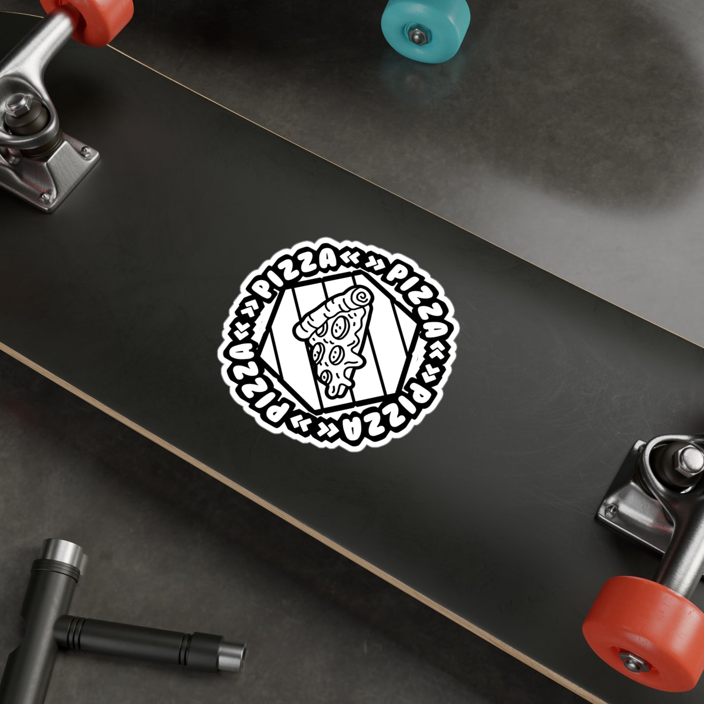 Pizza - Pizza Sticker for Car Window Laptop Sticker. Water Bottle Sticker, Vinyl Pyramid Decal, Pizza Sticker - Pizza Gift