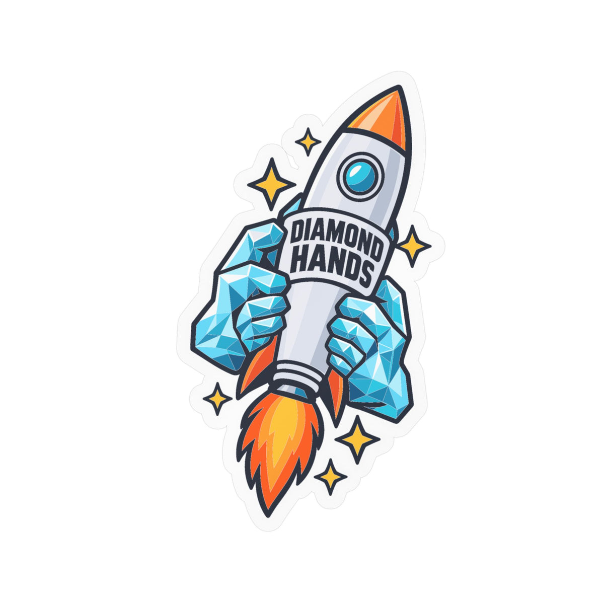Day Trading Sticker - Diamond Hands Decals for the Stock Market and Forex Trader, Laptop & Water Bottle Decor