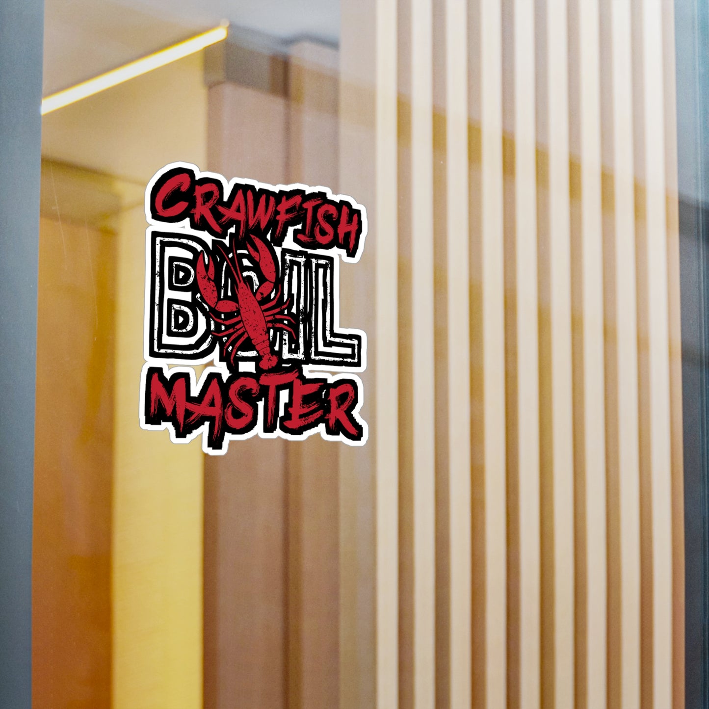 Crawfish Boil Master - Crawfish Sticker for Wall, Laptop, Window, Truck, Car Crawfish Gift Vinyl Crayfish Decal Sticker