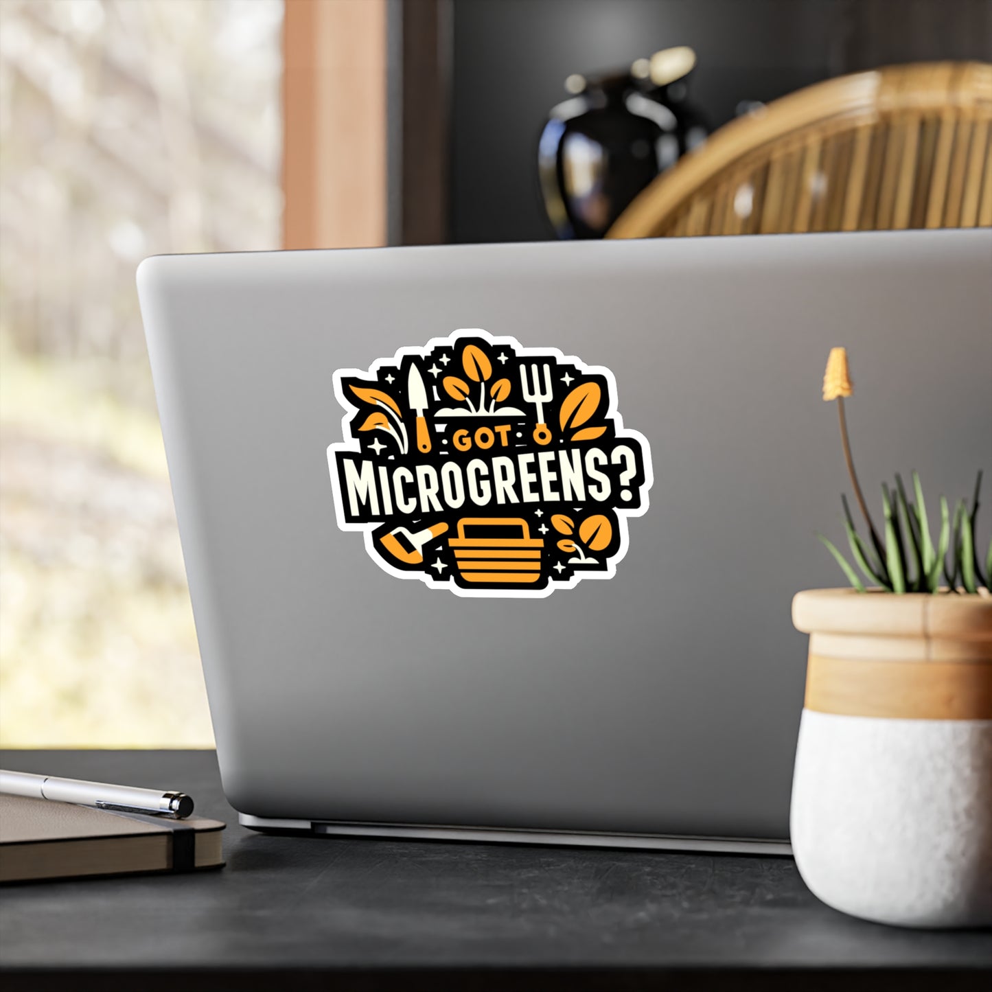 Got Microgreens - Gardening Sticker for Laptop Sticker. Water Bottle Sticker, Vinyl Landscaper Decal - Gardening Gift