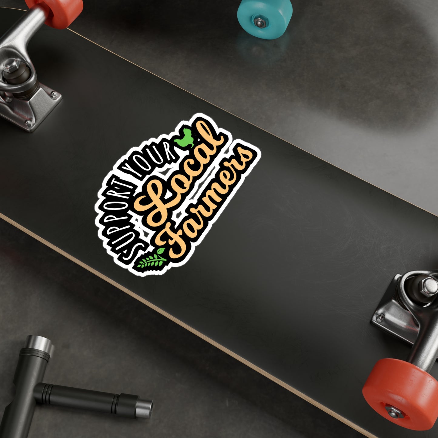 Support Your Local Farmers | Farmer Sticker | Tractor Decals | Livestock Laptop Sticker | Farmer Gift | Tractor Gift