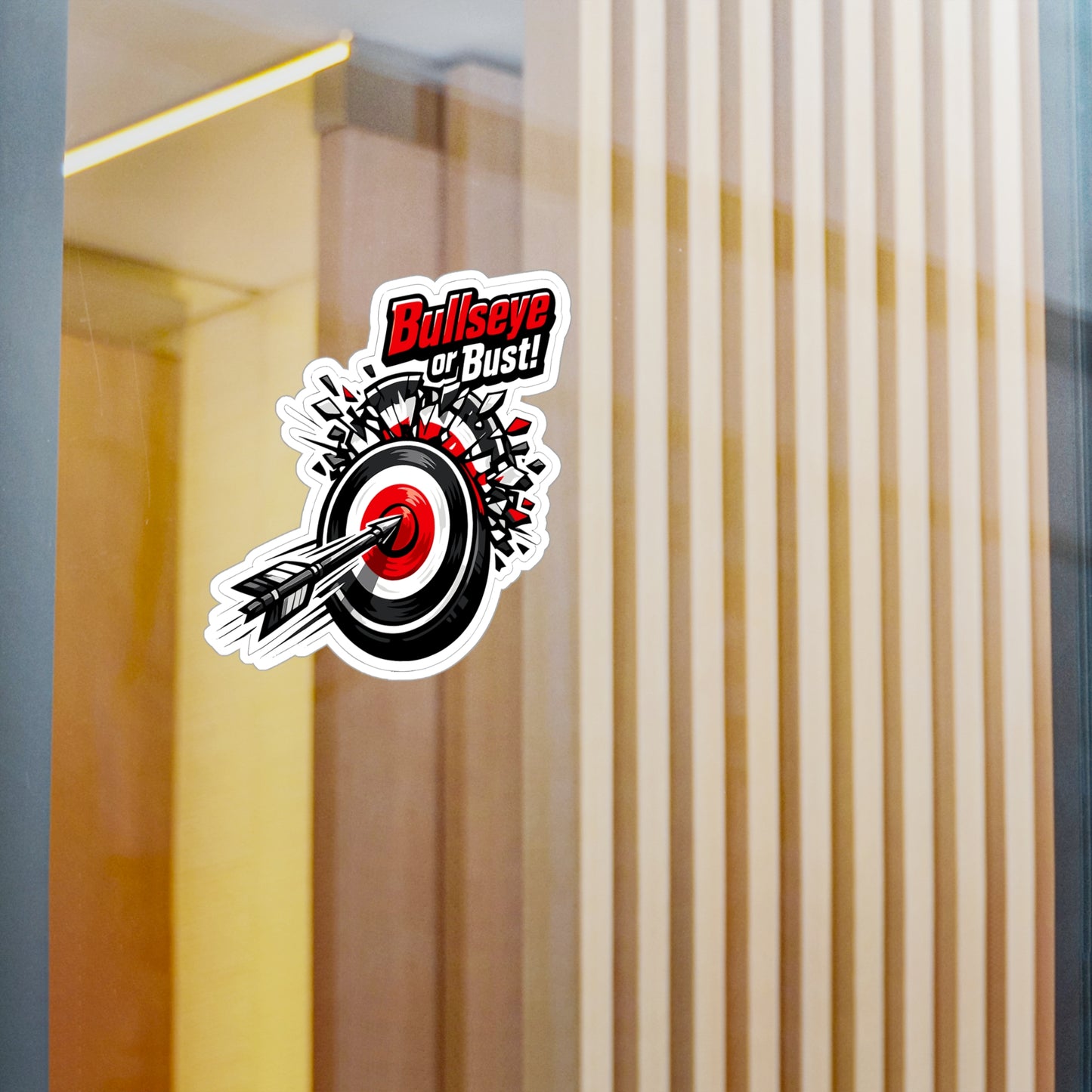 Archery Sticker Bullseye or Bust Archer Hunting Shoot Vinyl Waterproof decals for Laptop Water Bottle
