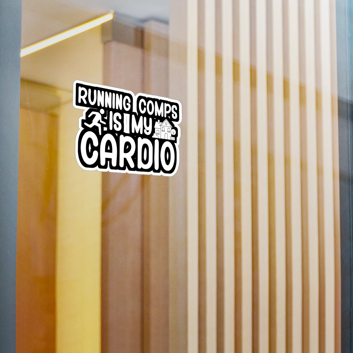 Running comps is my cardio - Real estate Sticker for Wall, Laptop, Window, Truck, Car Real estate Gift Vinyl Real estate agent Decal Sticker