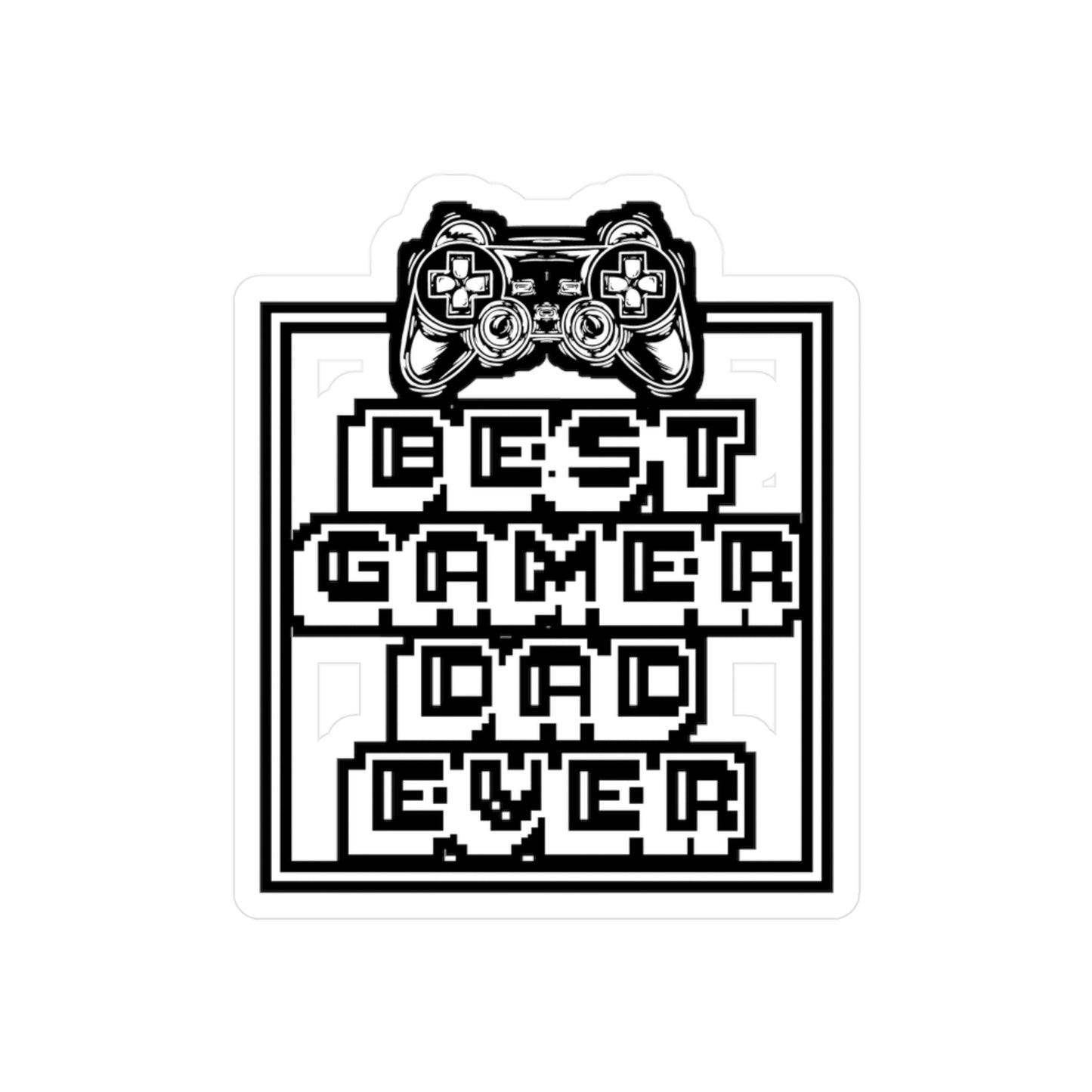 Gamer Dad - Gamer Sticker for Car Window Laptop Sticker. Water Bottle Sticker, Vinyl Gaming Decal, Geek Sticker - Gamer Gift