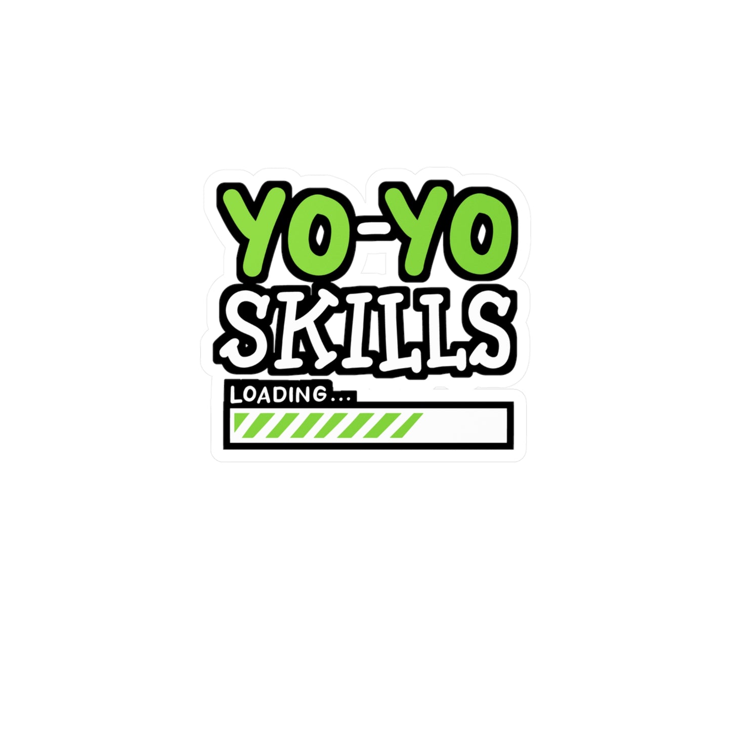 YoYo Skills Loading - Yoyo Sticker for Car Window Laptop Sticker. Water Bottle Sticker, Vinyl Game Decal, 90s Sticker - Yoyo Gift