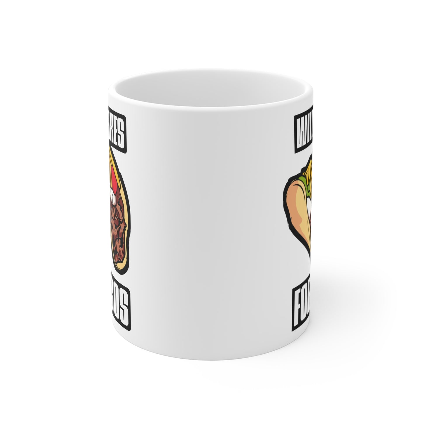 Will Do Taxes For Tacos - Accountant Mug for Coffee 11oz. Accountant Cup, White ceramic, Balance Mug, Spreadsheet Tea Cup - Accountant Gift