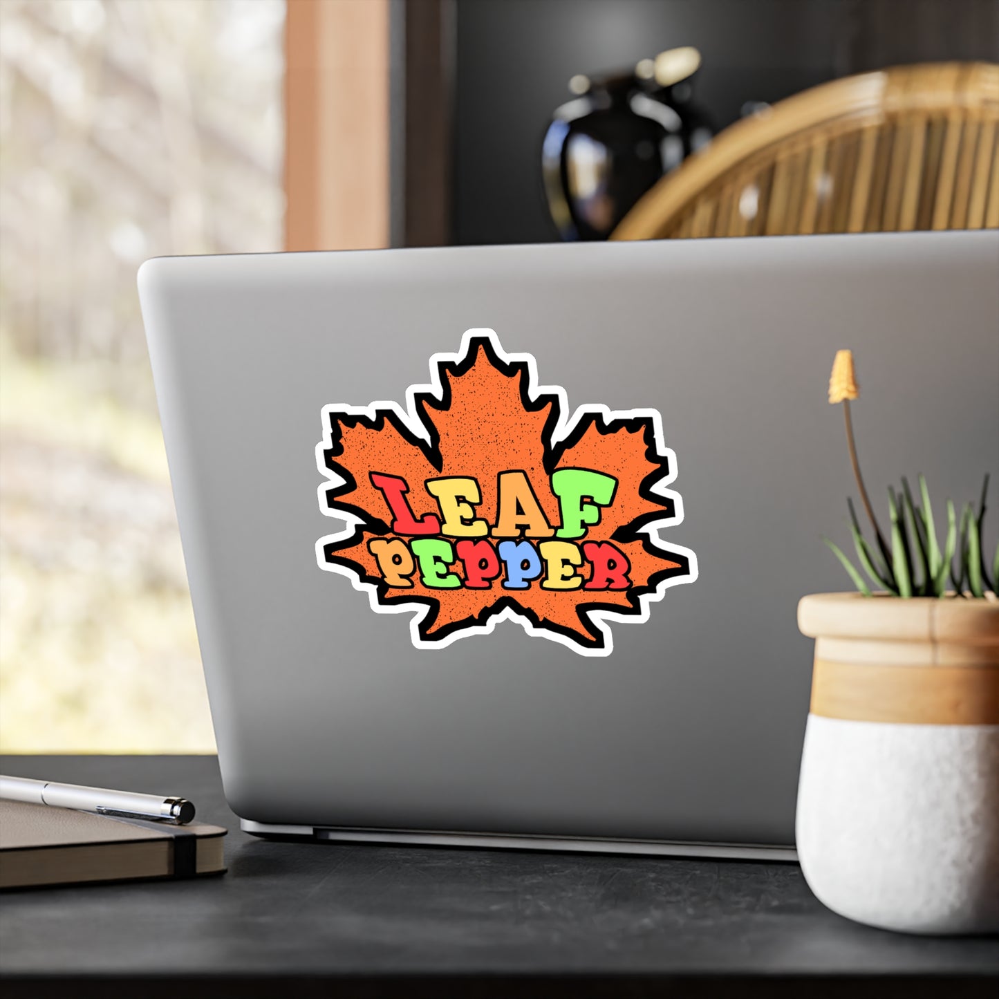 Leaf Pepper | Leaf-blower Sticker | Lawn-mower Decals | Lawn-care Laptop Sticker | Leaf-blower Gift | Lawn-mower Gift