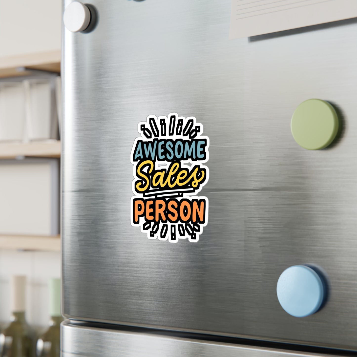 Awesome Salesperson | Salesman Sticker | Salesperson Vinyl Sticker | Assistant Laptop Sticker | Salesman Gift | Salesperson Gift