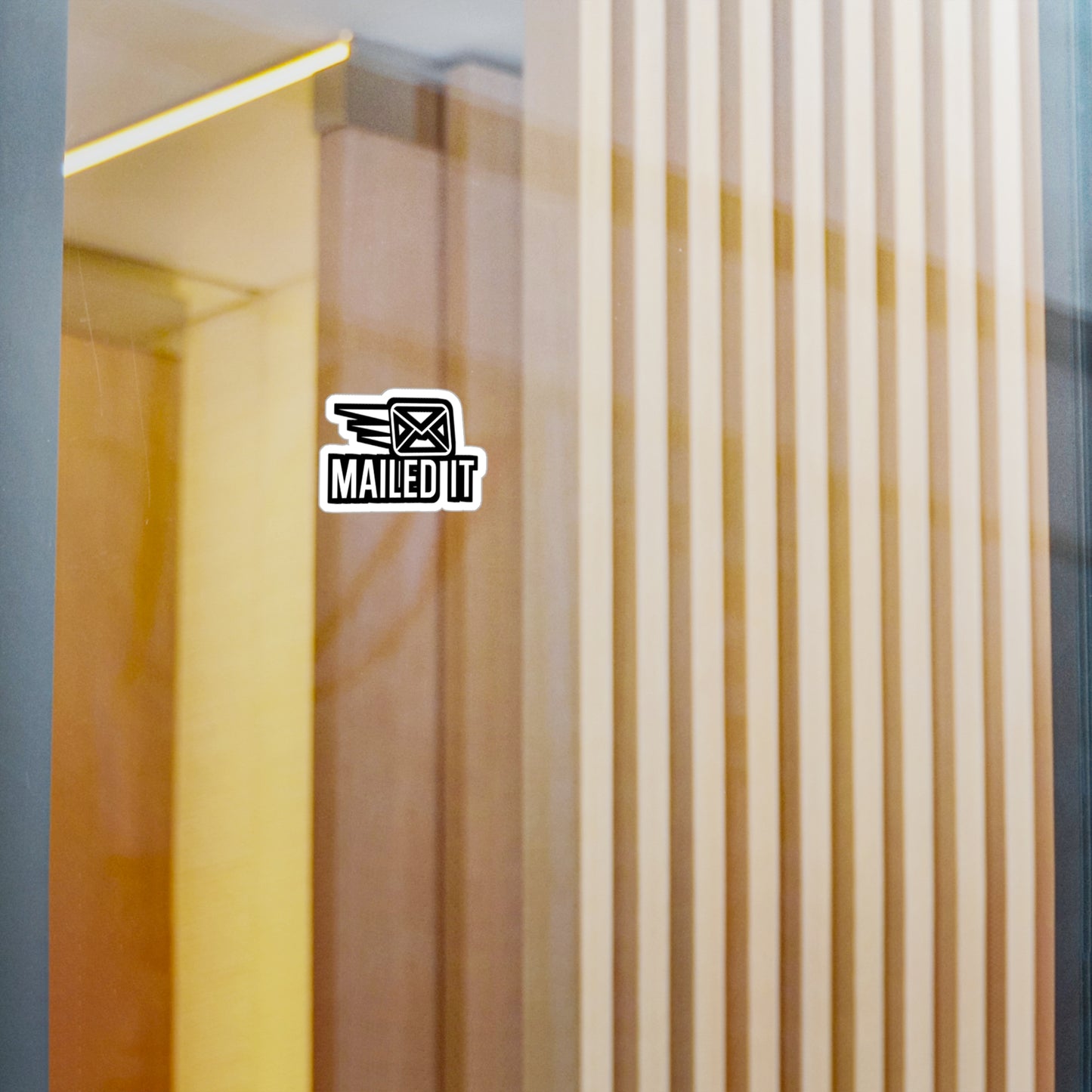 Mailed it - Postal worker Sticker for Wall, Laptop, Window, Truck, Car Postal worker Gift Vinyl Funny postal worker Decal Sticker