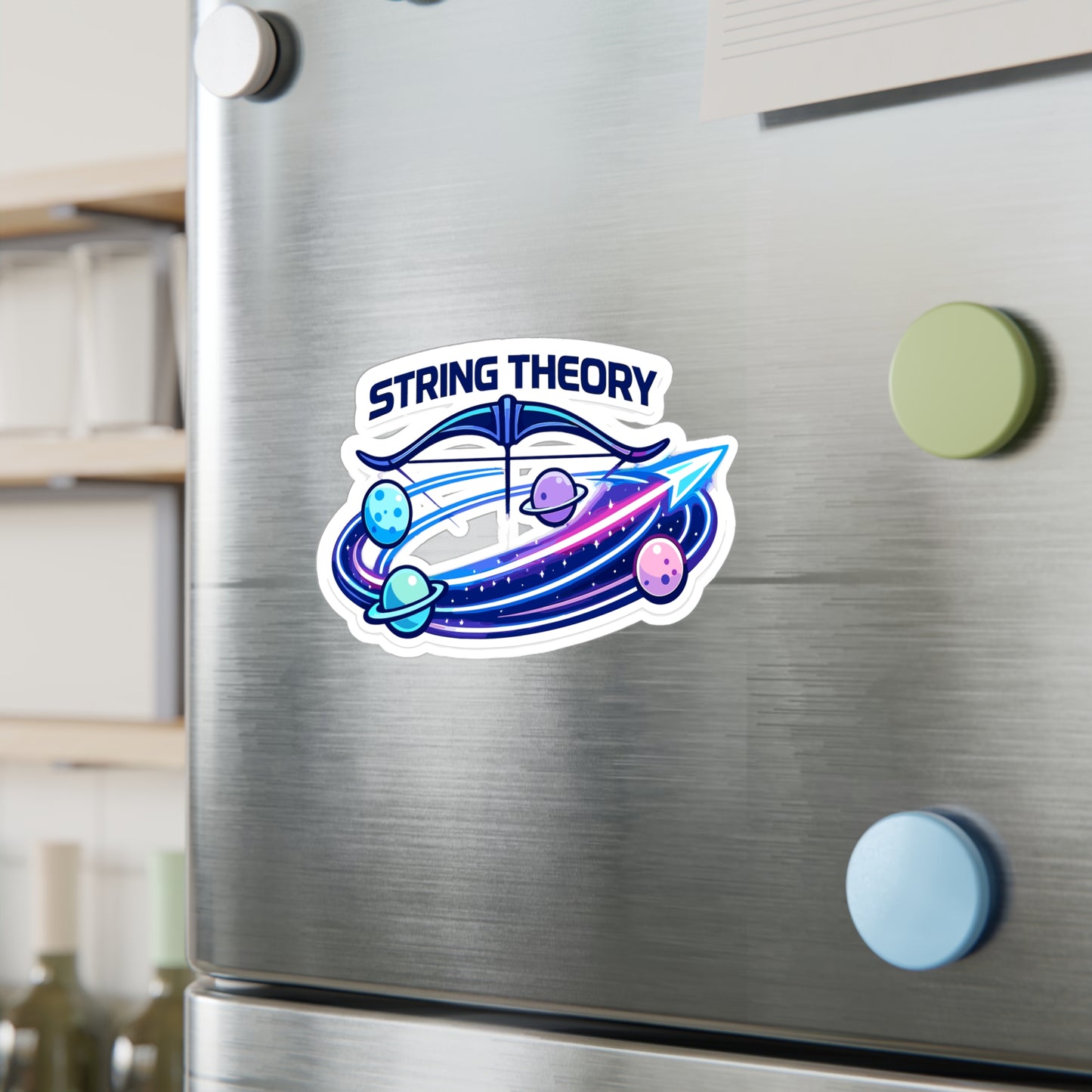 Archery Sticker String Theory – Waterproof Vinyl Decals for Laptop, Water Bottle | Archer Hunting Shooting Design