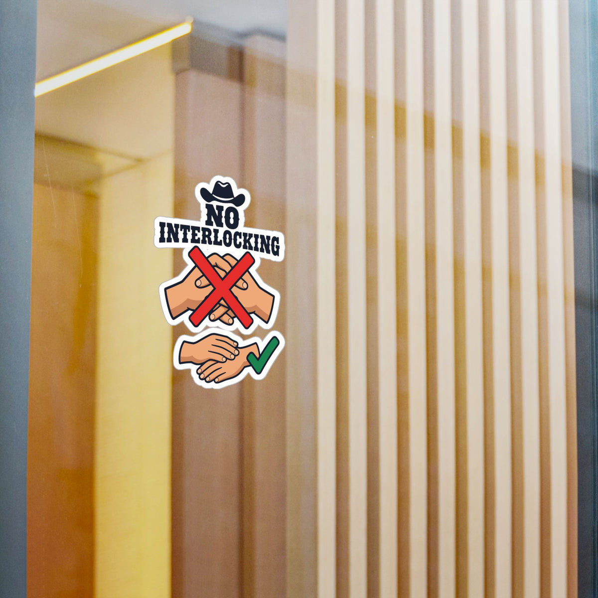 Line Dance Sticker – "No Interlocking" Western Decals for Dancers Who Love Country Life, Laptop & Water Bottle