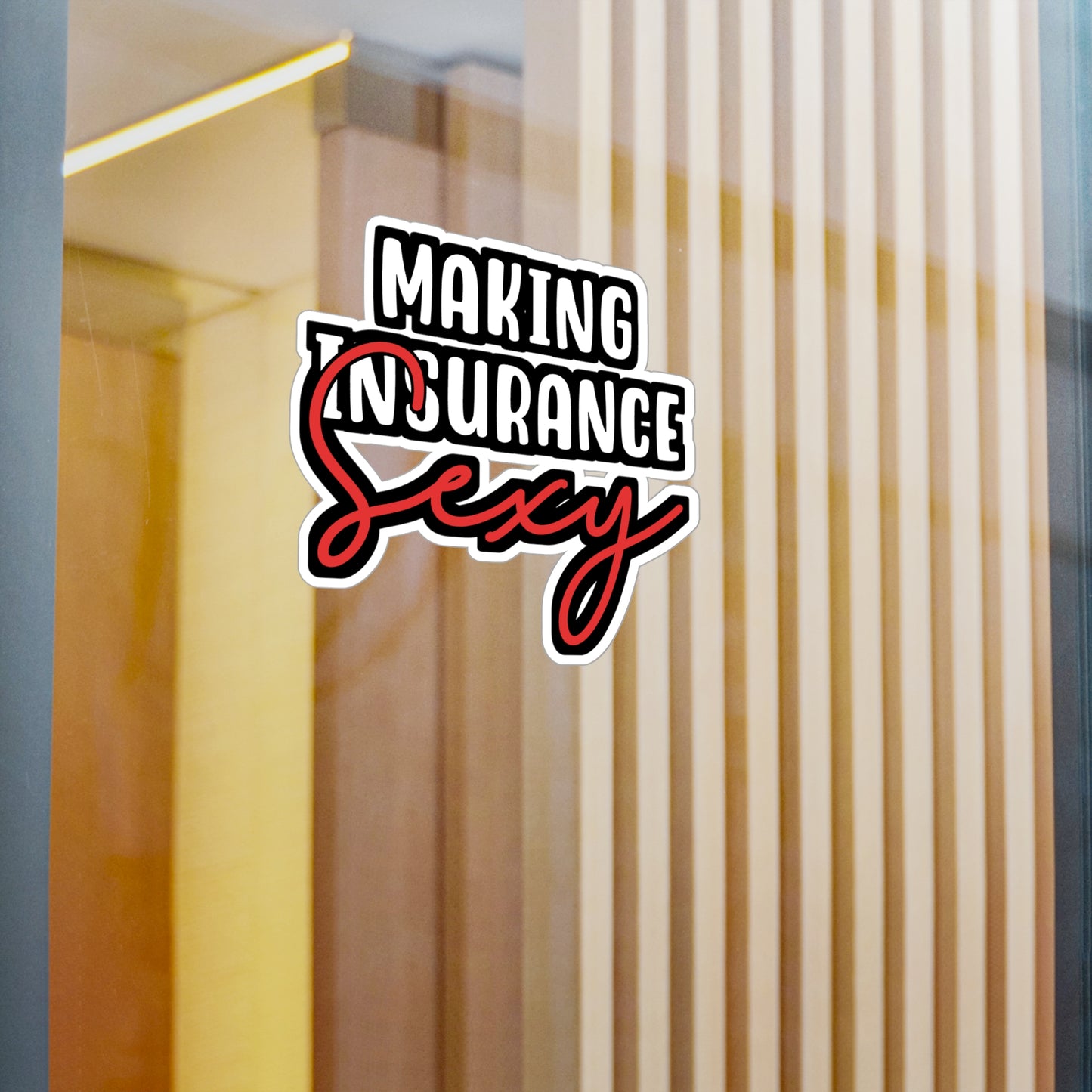 Maiking Insurance Sexy | Insurance-agent Sticker | Policy Decals | Premium Laptop Sticker | Insurance-agent Gift | Policy Gift