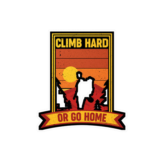 Rock Climbing Mountain Climber Bouldering  - Climbing Sticker for Laptop Sticker. Water Bottle Sticker, Vinyl Climber Decal - Climbing Gift