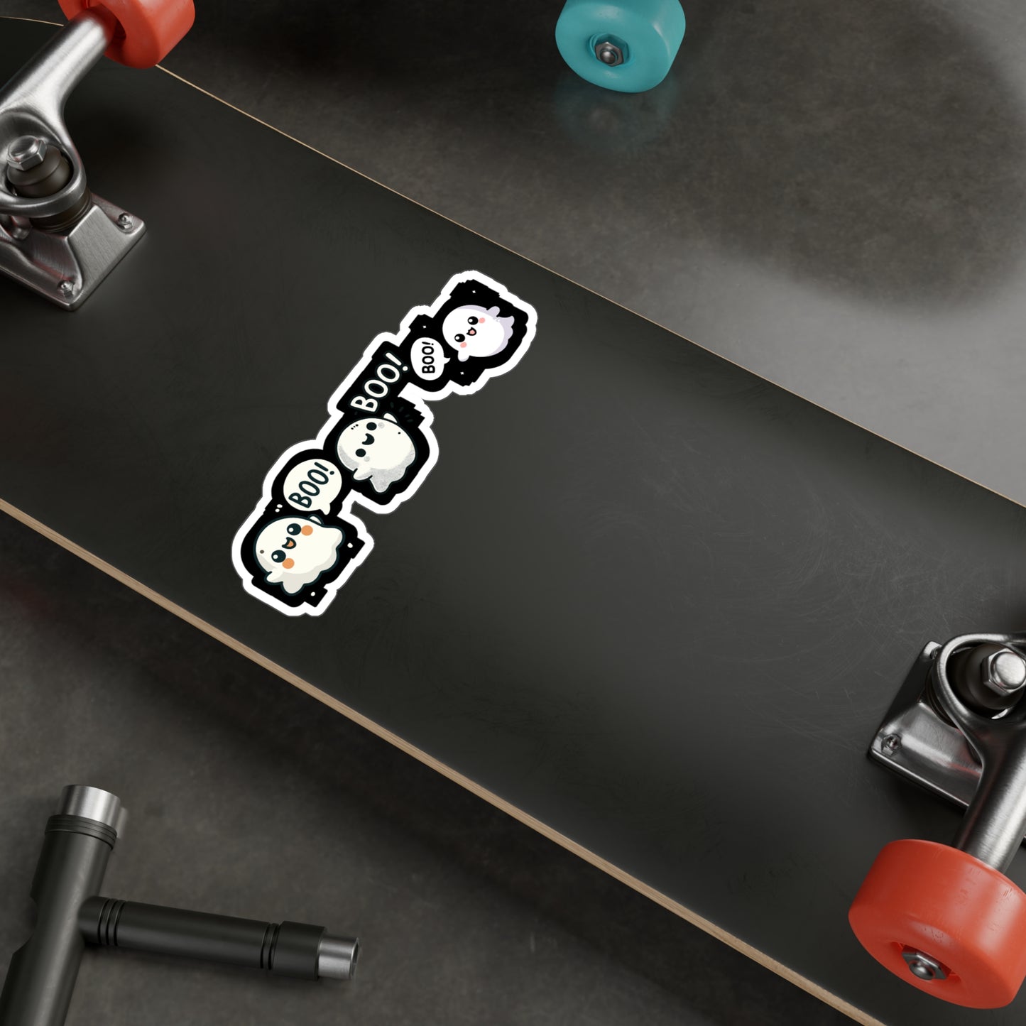 Halloween Costume Ghosts Boo - Halloween Sticker for Laptop Sticker. Water Bottle Sticker, Vinyl Ghost Decal - Halloween Gift