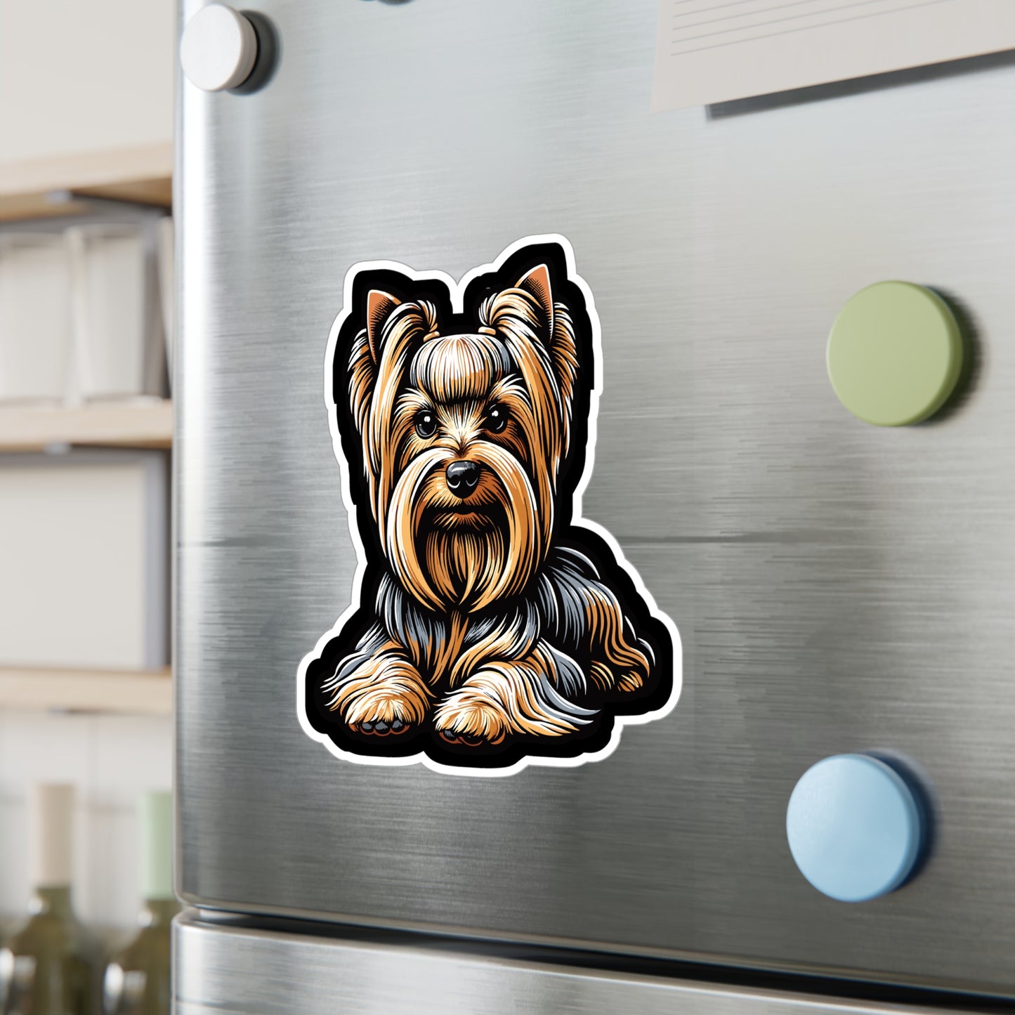 Yorkshire Terrier - Yorkshire Sticker for Car Window Laptop Sticker. Water Bottle Sticker, Vinyl Terrier Decal, Toy Sticker - Yorkshire Gift