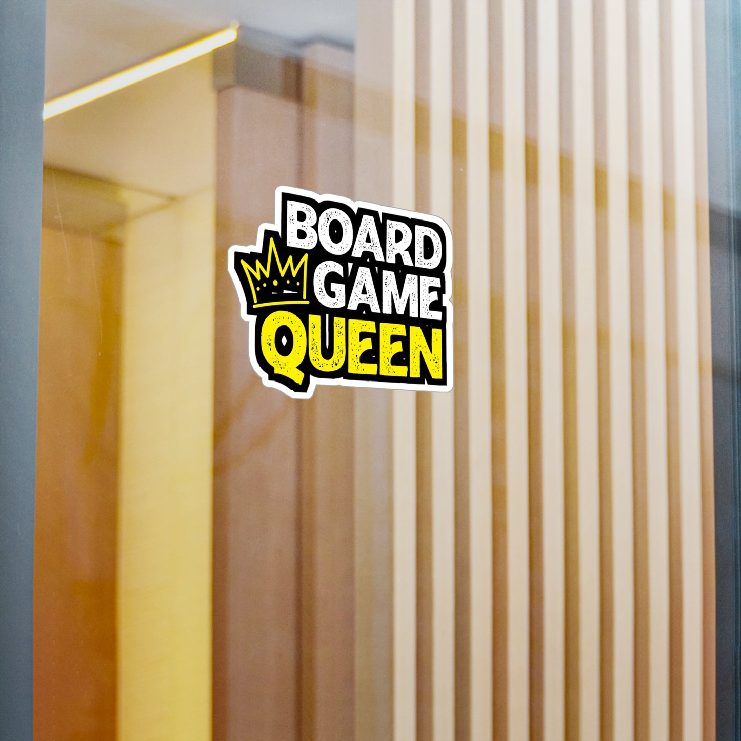 Board Game Queen - Boardgames Sticker for Laptop Sticker. Water Bottle Sticker, Vinyl Dice Decal - Boardgames Gift