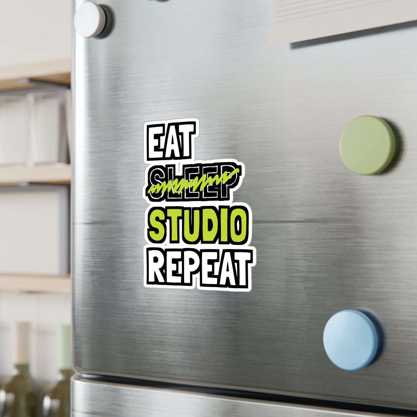 Eat Sleep Studio Repeat - Architecture Sticker for Laptop Sticker. Water Bottle Sticker, Vinyl Studio Decal - Architecture Gift