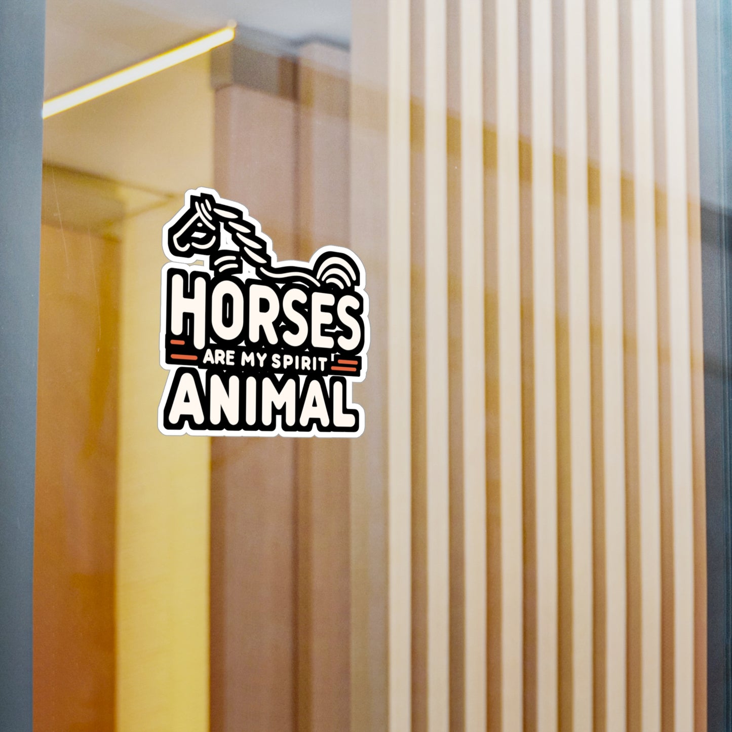 Horses Are My Spirit Animal - Horse Sticker for Laptop Sticker. Water Bottle Sticker, Vinyl Pasture Decal - Horse Gift