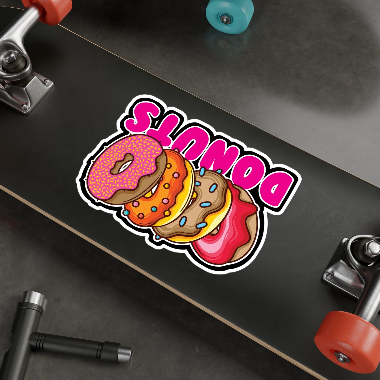 Donuts - Donut Sticker for Car Window Laptop Sticker. Water Bottle Sticker, Vinyl Food Decal, Donuts Sticker - Donut Gift