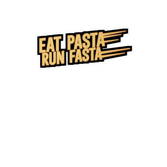 Eat pasta run fasta - Mac n cheese Sticker for Wall, Laptop, Window, Truck, Car Mac n cheese Gift Vinyl Mac & cheese Decal Sticker