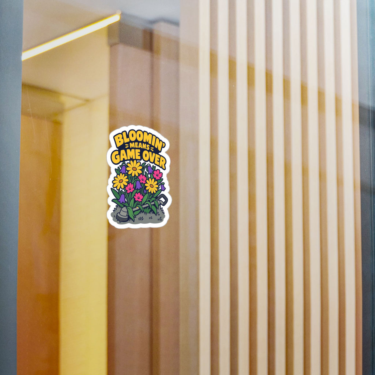 Plants Sticker - Bloomin Means Game Over, Dandelion decals for Nature Lovers and Friendship Gifts, Laptop & Water Bottle