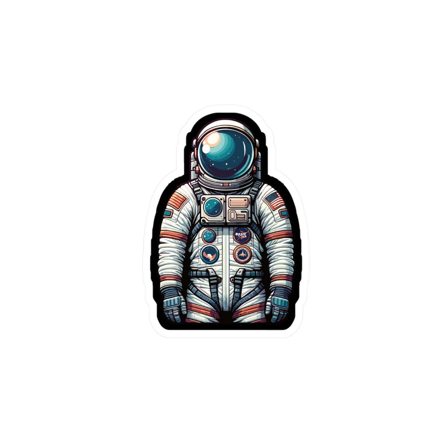 Astronaut - Space Sticker for Car Window Wall Laptop Sticker. Water Bottle Sticker, Vinyl Astronaut Decal, Cosmos Sticker - Space Gift