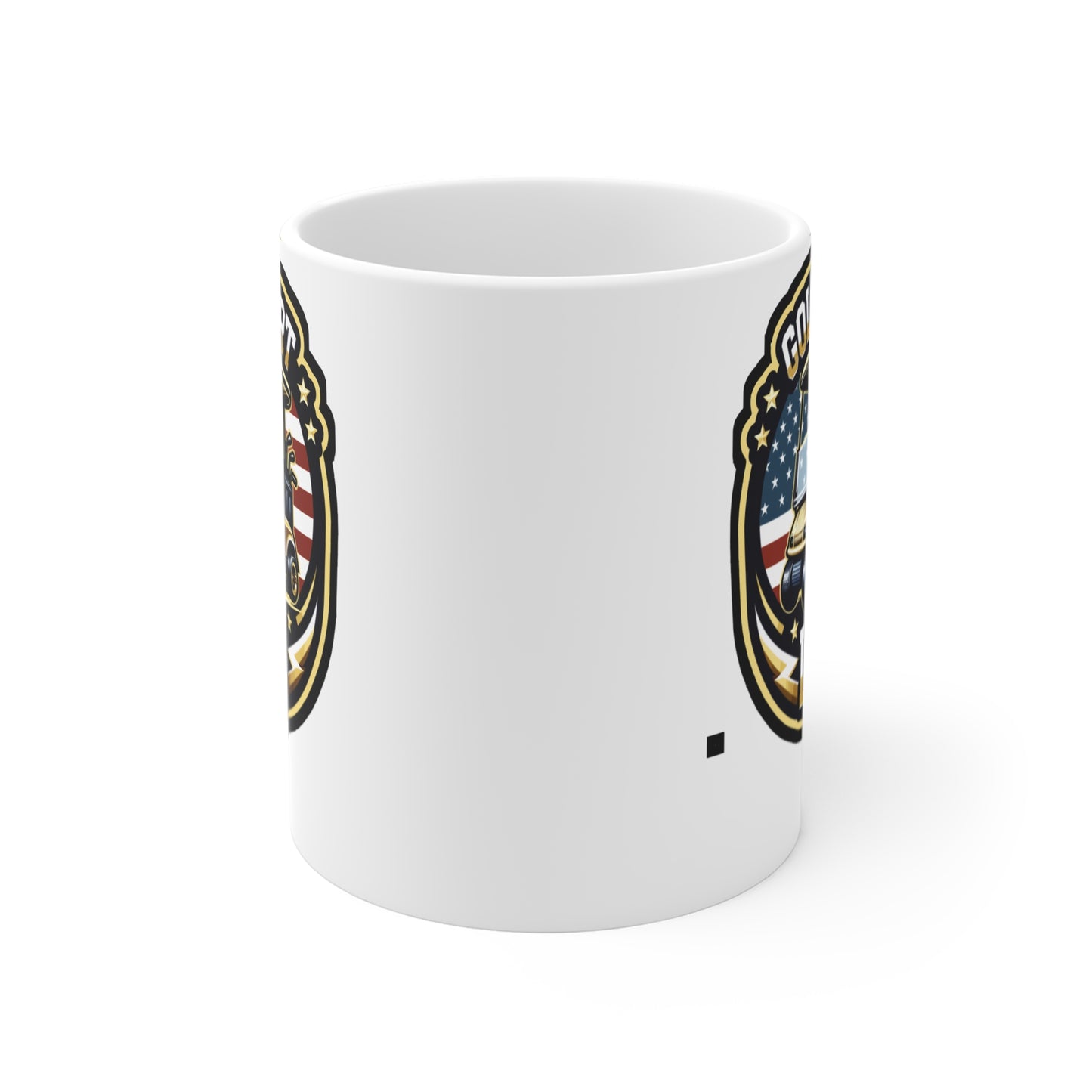 Golf Cart Life  - Golf Mug for Coffee 11oz. Golf Cup, White ceramic, Golfer Mug, Hole Tea Cup - Golf Gift