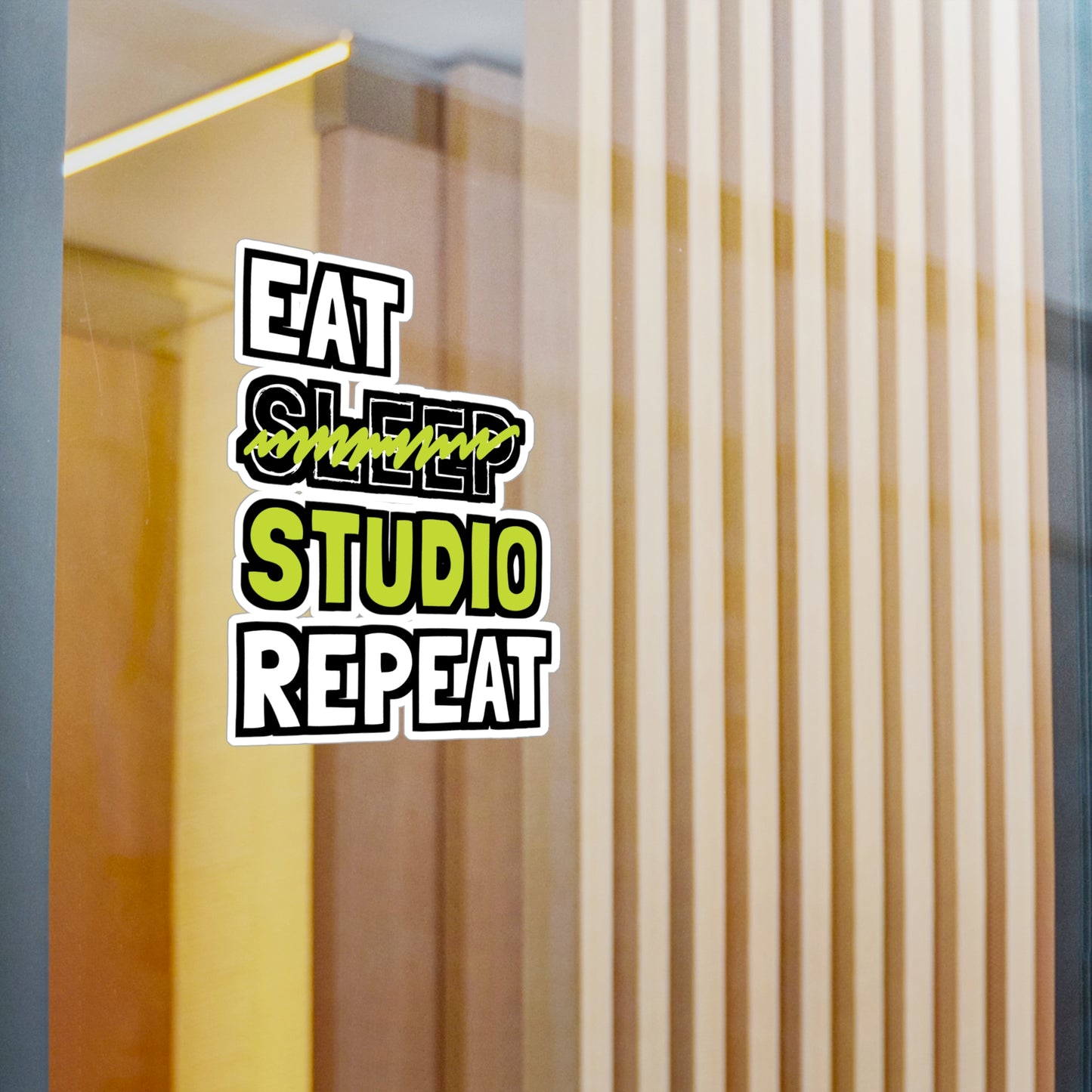 Eat Sleep Studio Repeat - Architecture Sticker for Laptop Sticker. Water Bottle Sticker, Vinyl Studio Decal - Architecture Gift