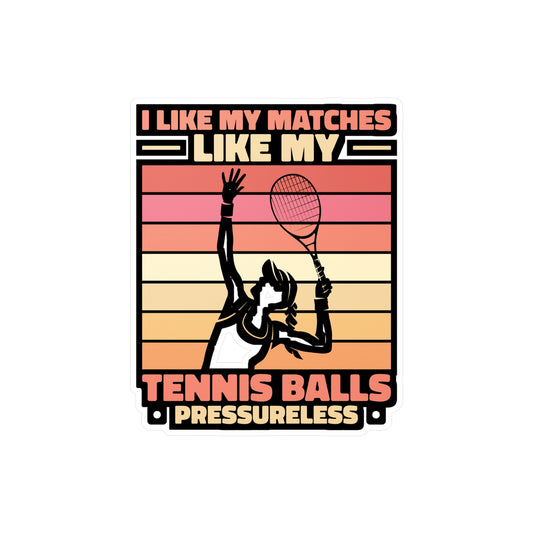 I Like My Matches - Padel Sticker for Laptop Sticker. Water Bottle Sticker, Vinyl Padel court Decal - Padel Gift