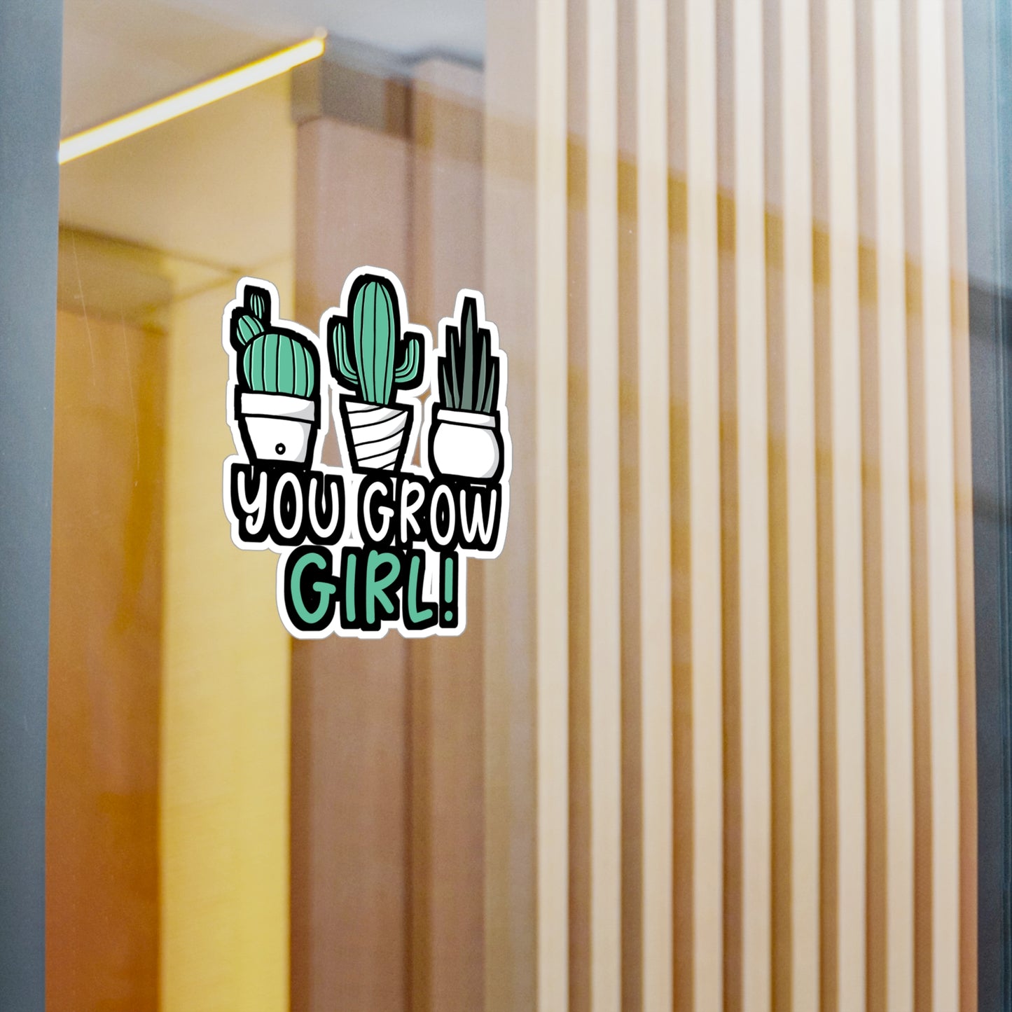 You Grow Girl - Gardening Sticker for Car Window Laptop Sticker. Water Bottle Sticker, Vinyl Compost Decal, Herbs Sticker - Gardening Gift