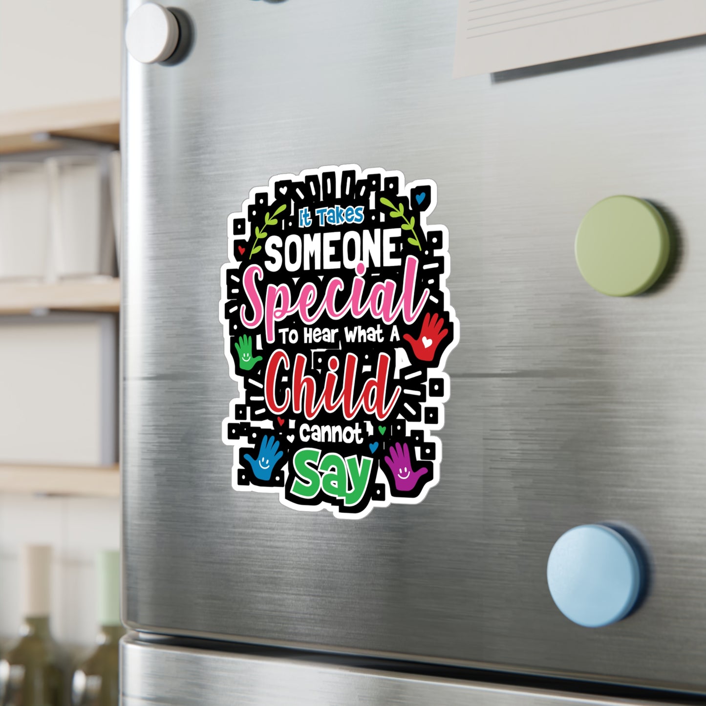 It Takes Someone Special To Hear - Special-education-teacher Sticker for Laptop Sticker. Water Bottle Sticker, Vinyl Disabilities Decal - Special-education-teacher Gift