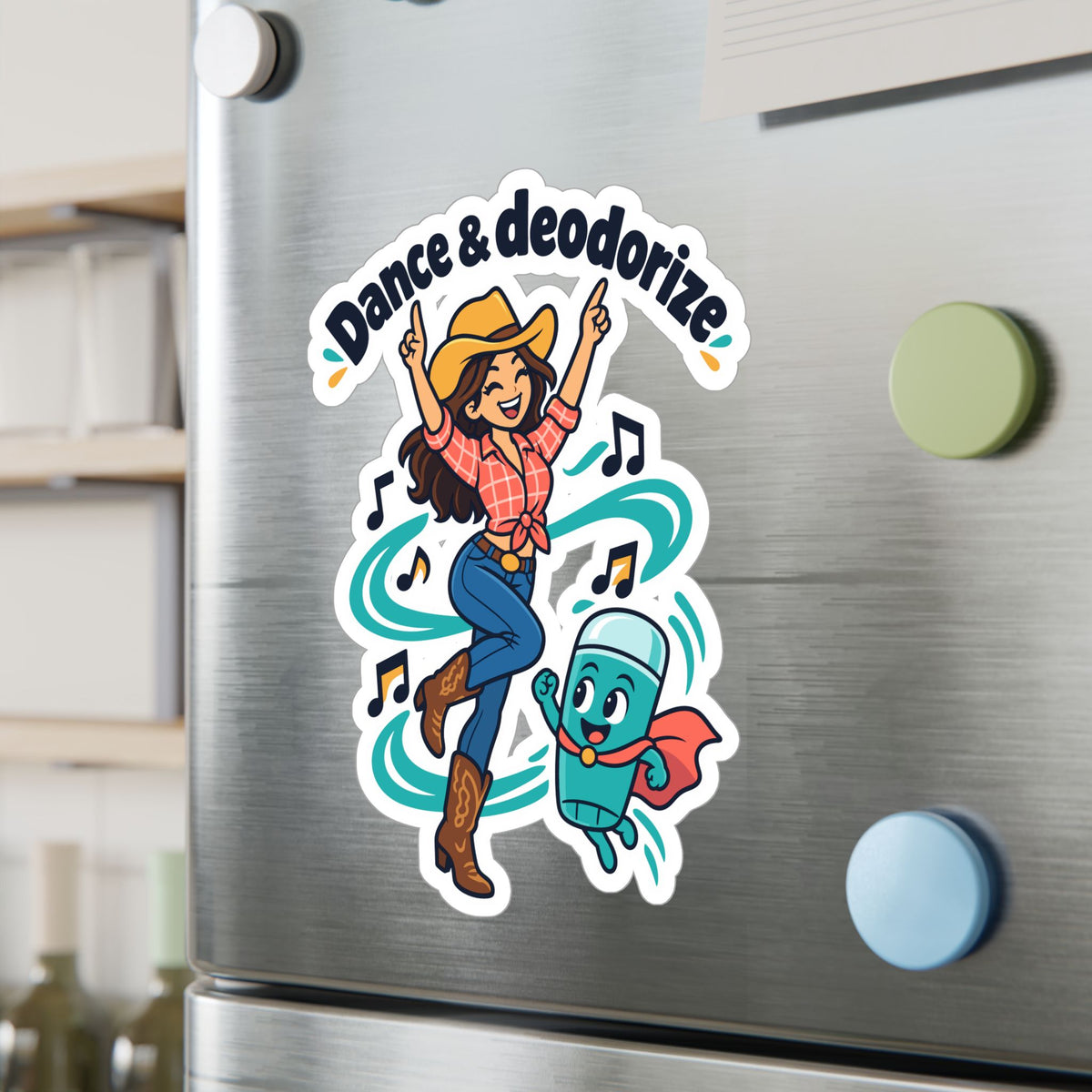 Line Dance Sticker - Dance & Deodorize Decals for the Country-Life Dancer, Western Laptop and Water Bottle Decor