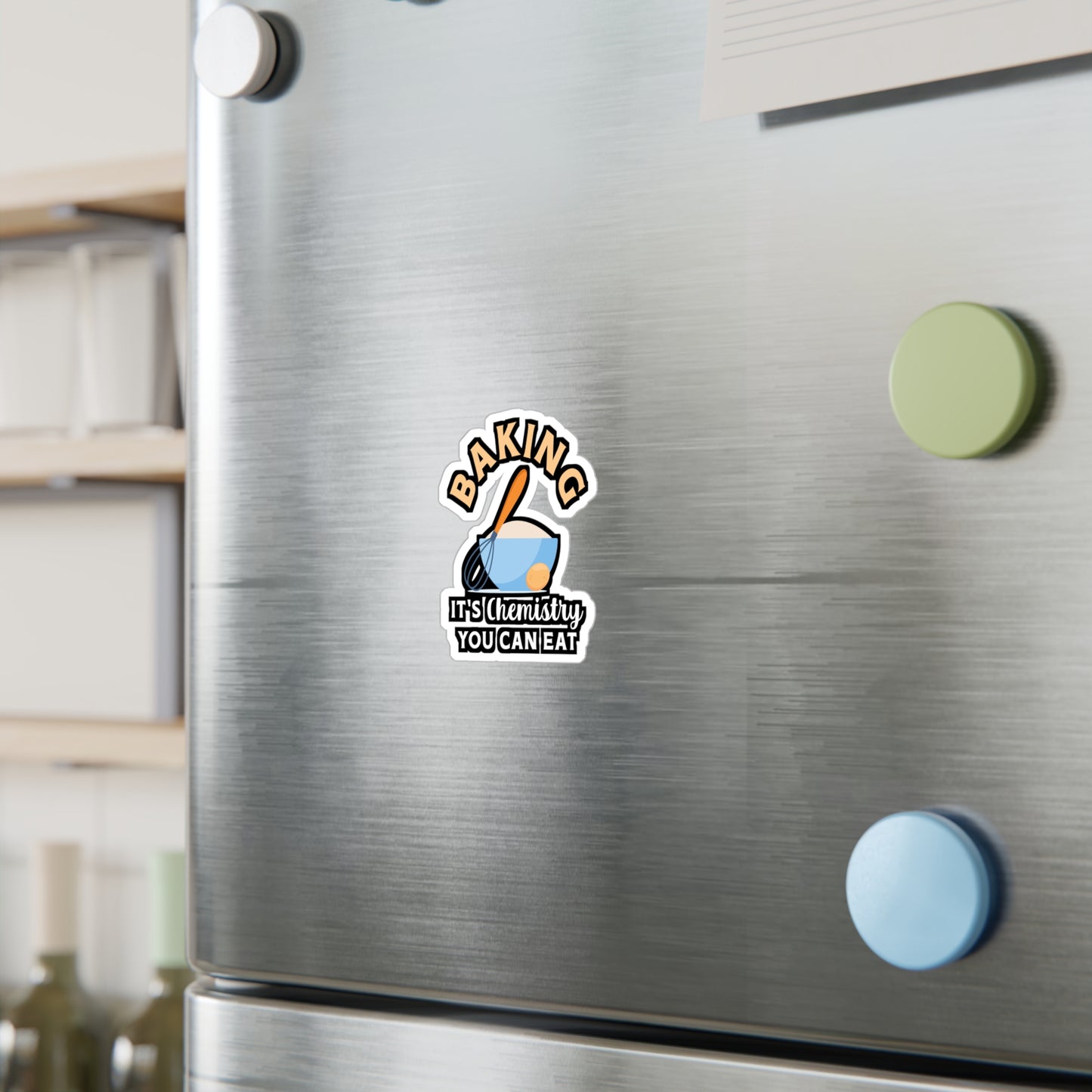 Baking It's Chemistry You Can Eat - Baking Sticker for Laptop Sticker. Water Bottle Sticker, Vinyl Cake-decorator Decal - Baking Gift