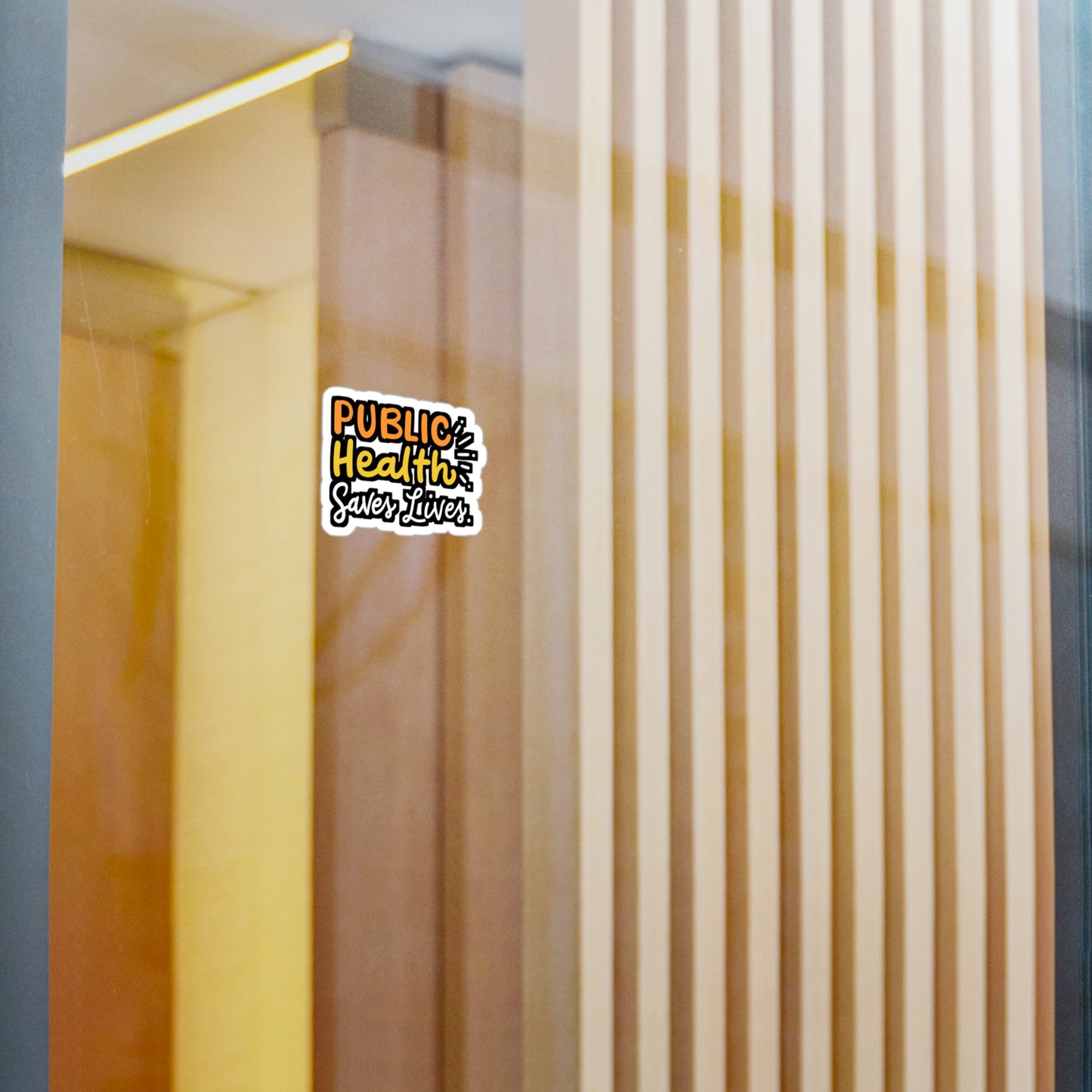 Public Health Saves Lives - Healthcare Sticker for Laptop Sticker. Water Bottle Sticker, Vinyl Public-health Decal - Healthcare Gift