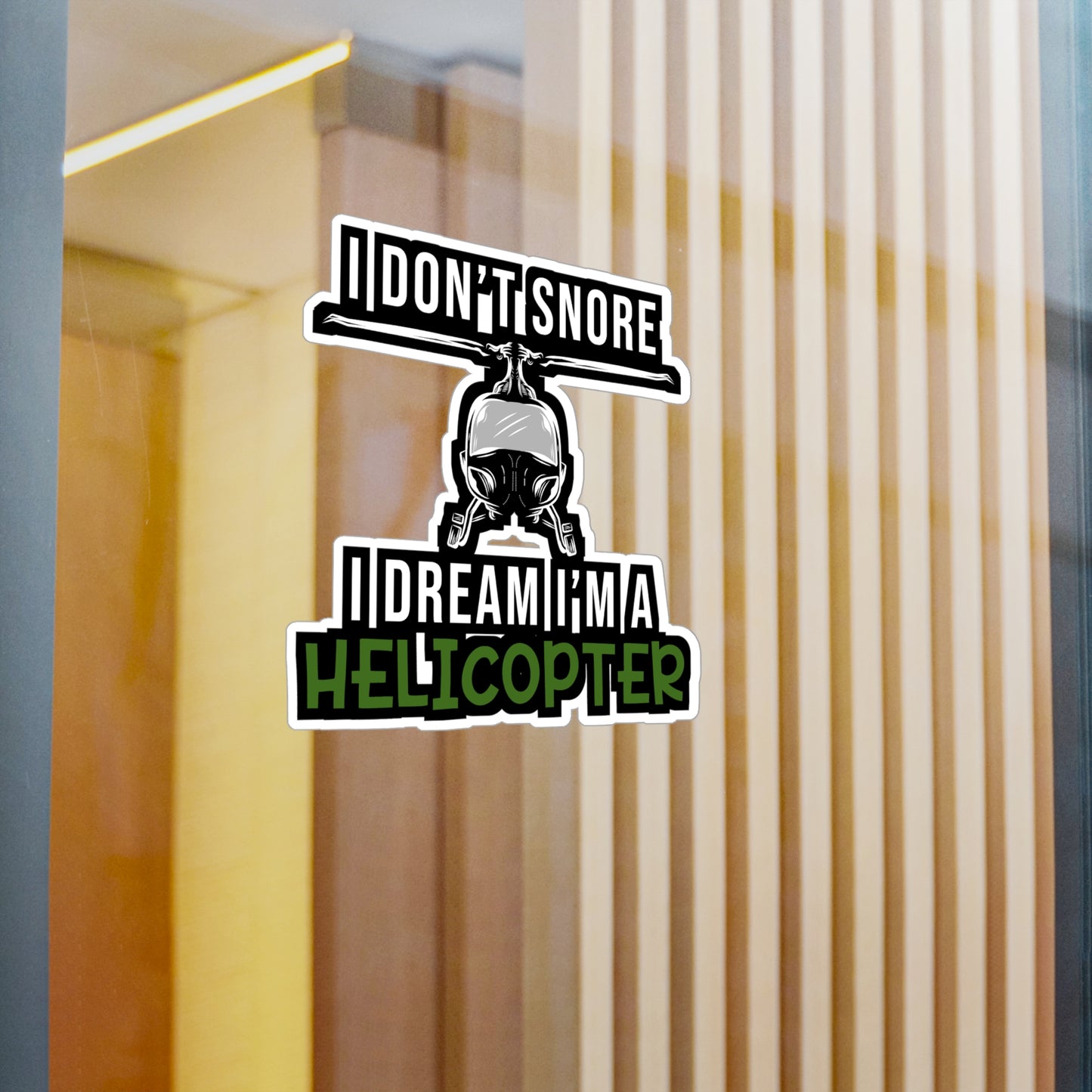 I'm A Helicopter | Helicopter Sticker | Chopper Decals | Helipad Laptop Sticker | Helicopter Gift | Chopper Gift