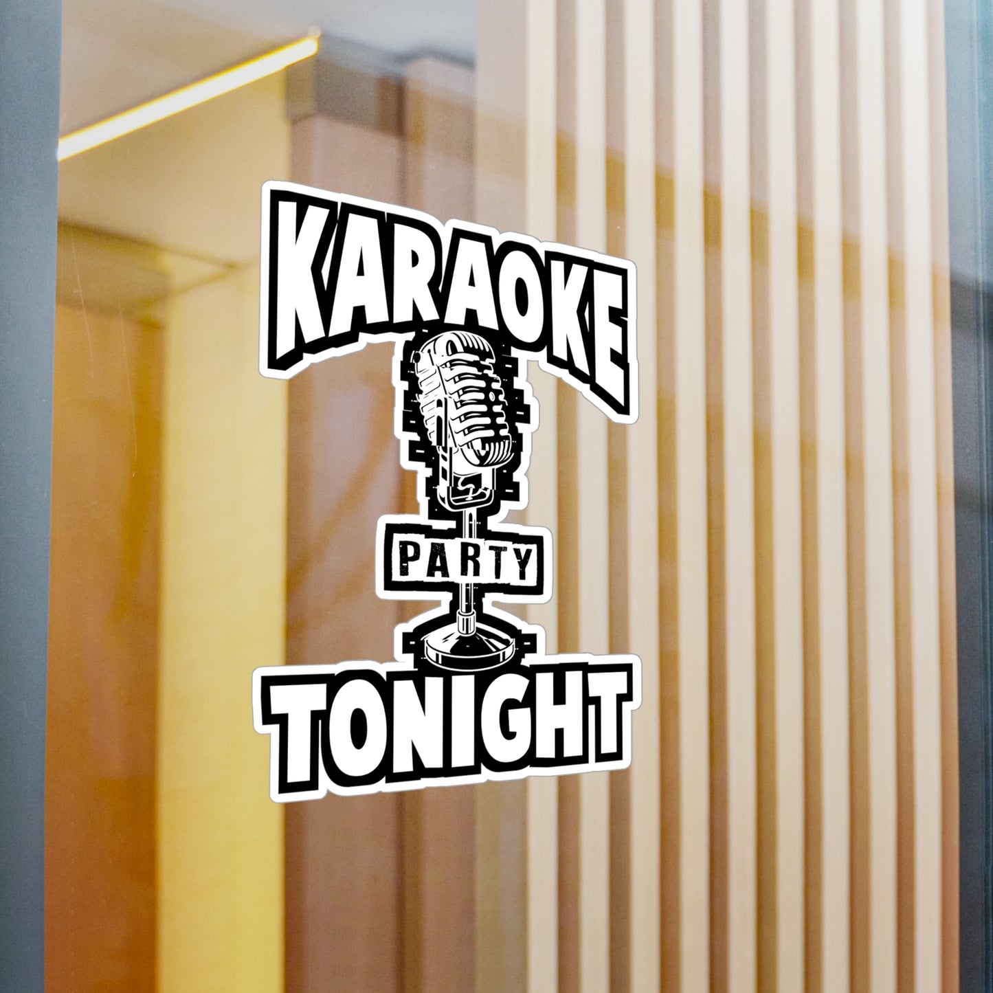 Karaoke Party Tonight - Karaoke Sticker for Laptop Sticker. Water Bottle Sticker, Vinyl Karaoke party Decal - Karaoke Gift
