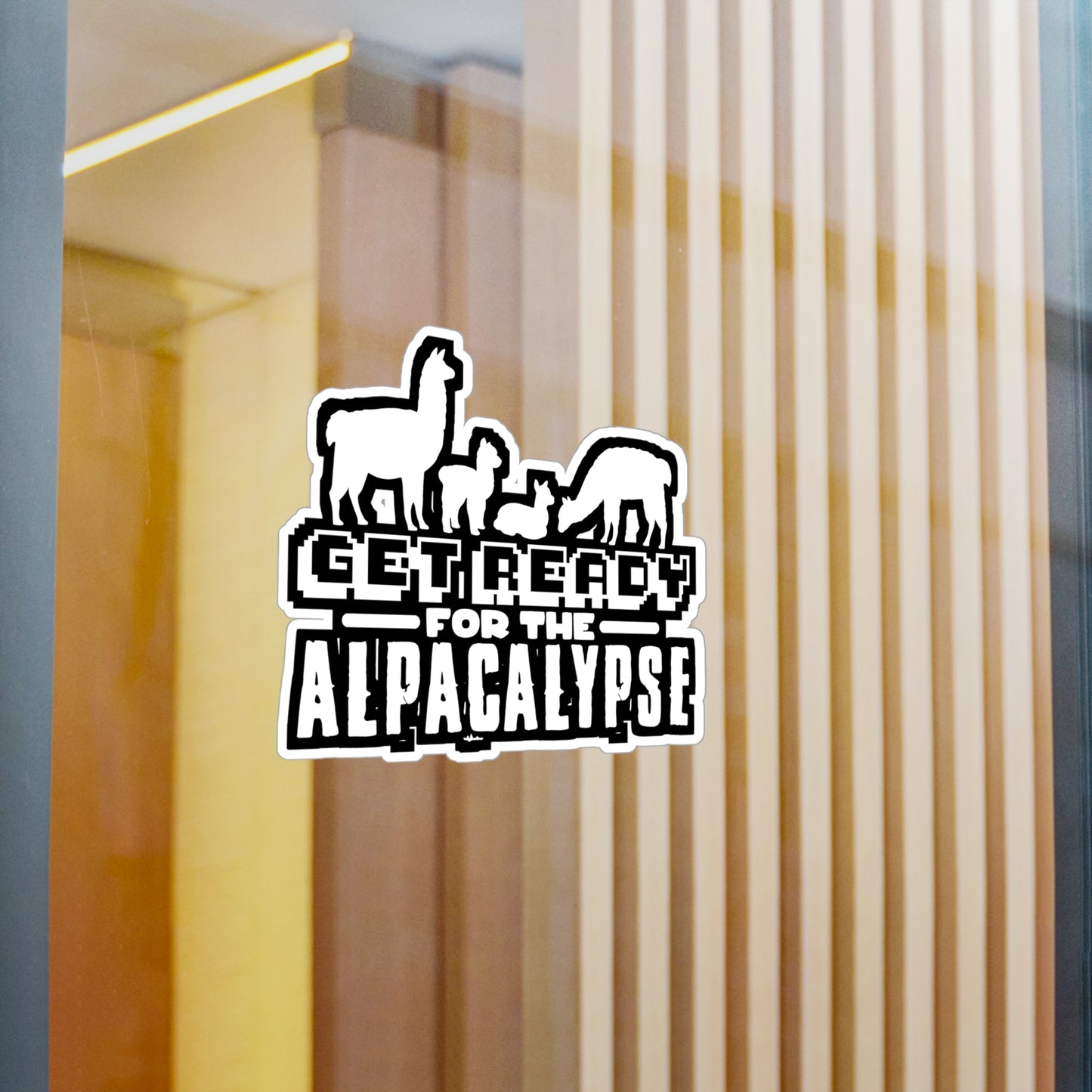 Get Ready for The Alpacalypse - Alpaca Sticker for Laptop Sticker. Water Bottle Sticker, Vinyl Alpacas Decal - Alpaca Gift