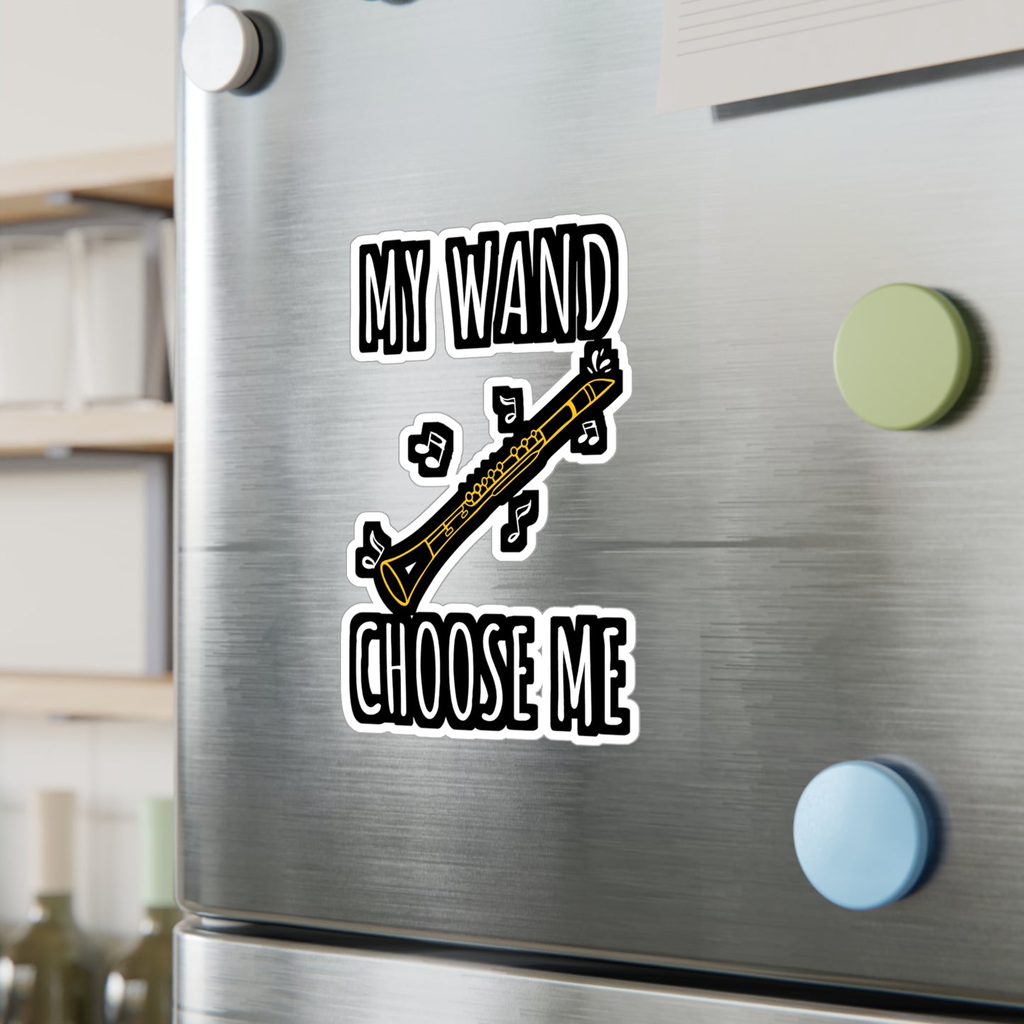 My Wand Choose Me | Marching-band Sticker | Percussion Decals | Drummer Laptop Sticker | Marching-band Gift | Percussion Gift